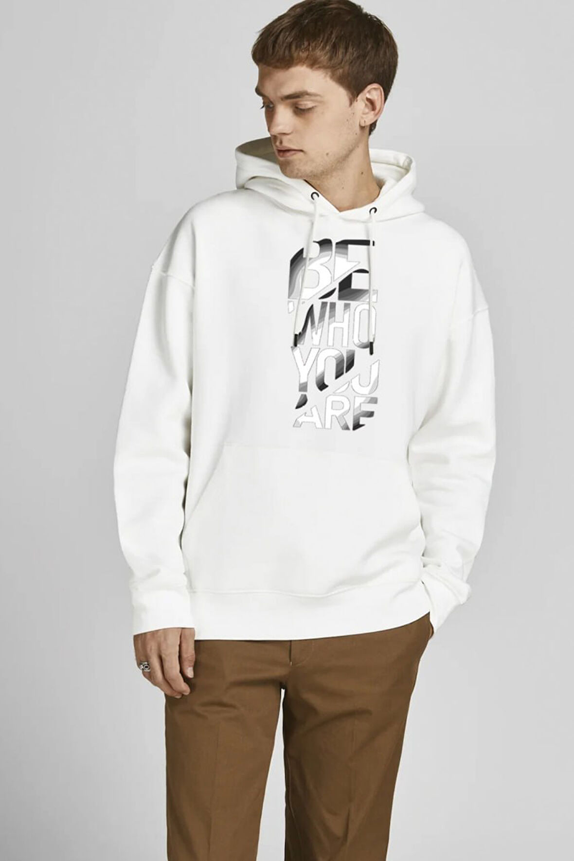 Baskılı Kapşonlu Sweatshirt FM1.153BÖ