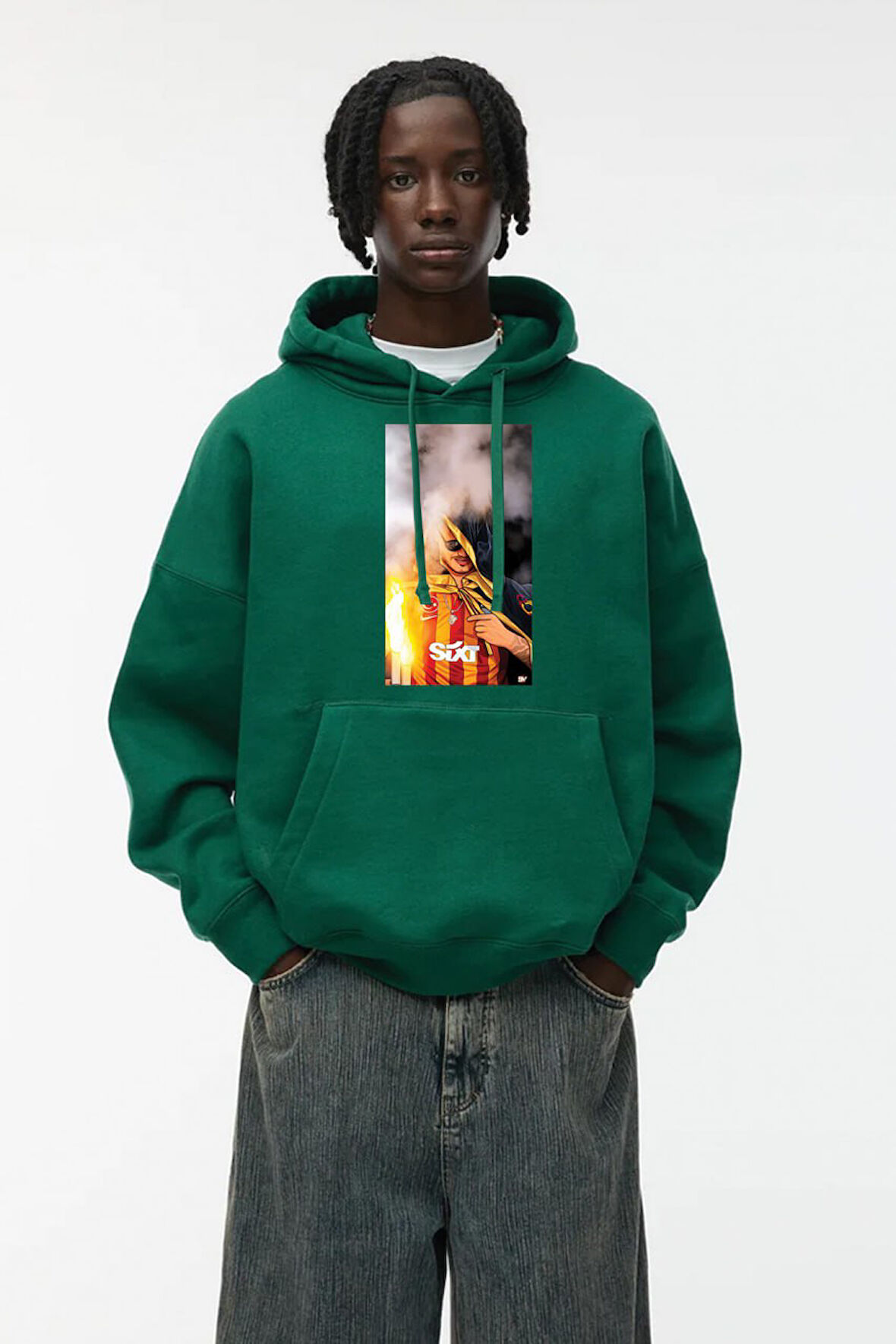 Baskılı Kapşonlu Sweatshirt FM1.170YÖ