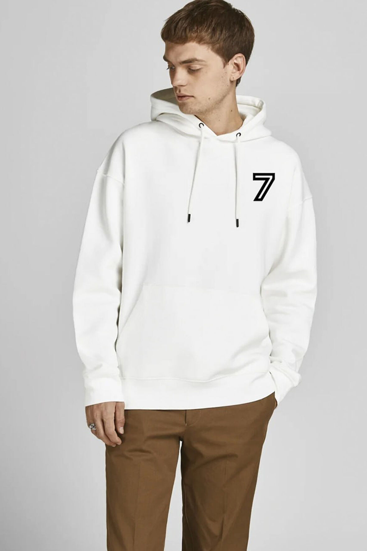 Baskılı Kapşonlu Sweatshirt FM1.172BÖ