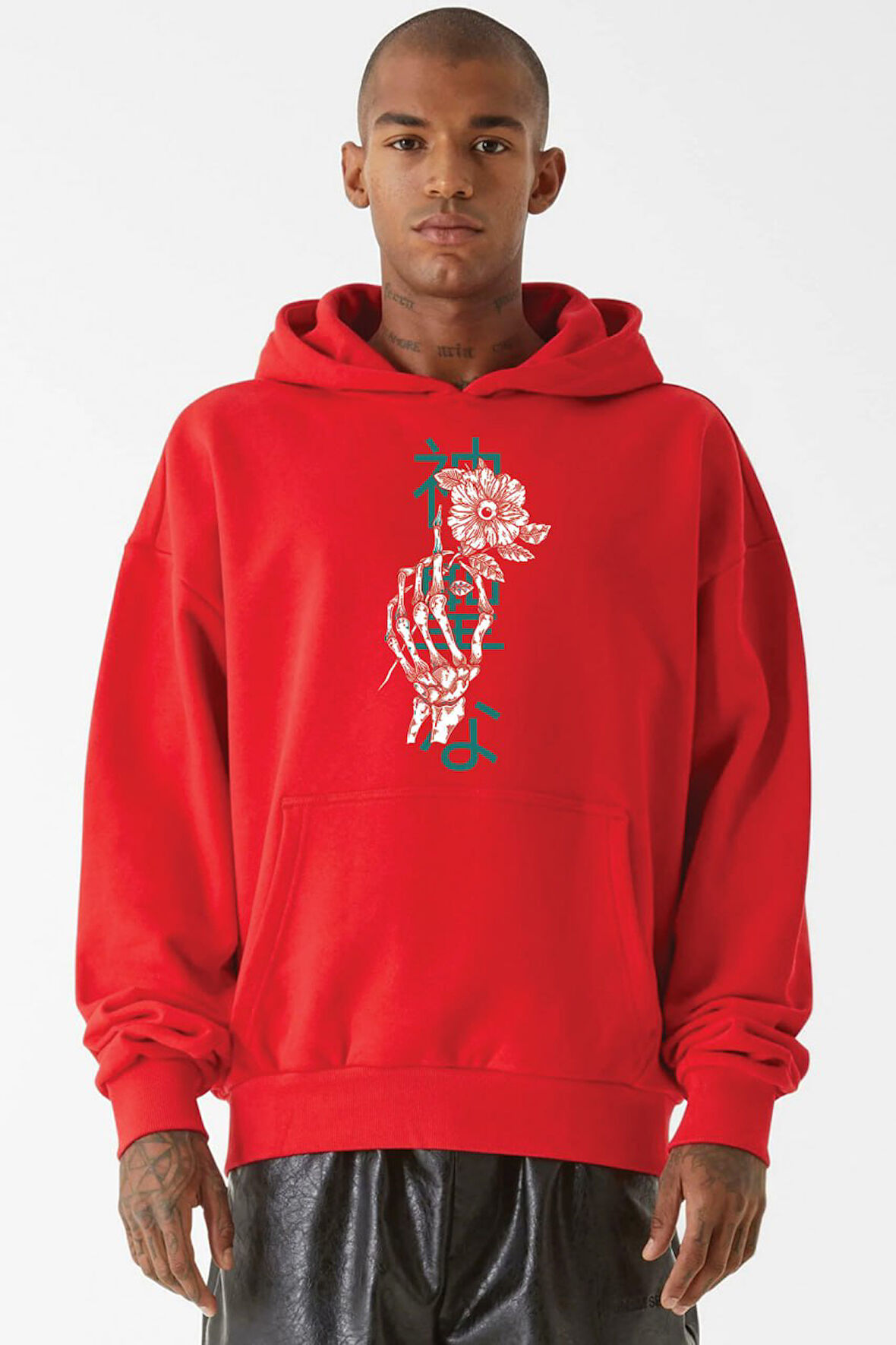 Baskılı Kapşonlu Sweatshirt FM1.173KÖ