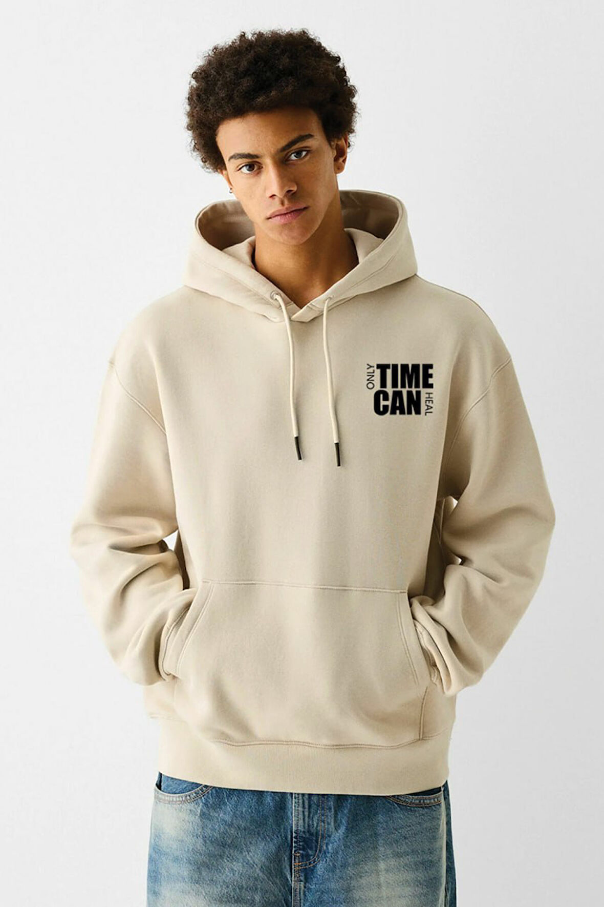Baskılı Kapşonlu Sweatshirt FM1.174BJÖ