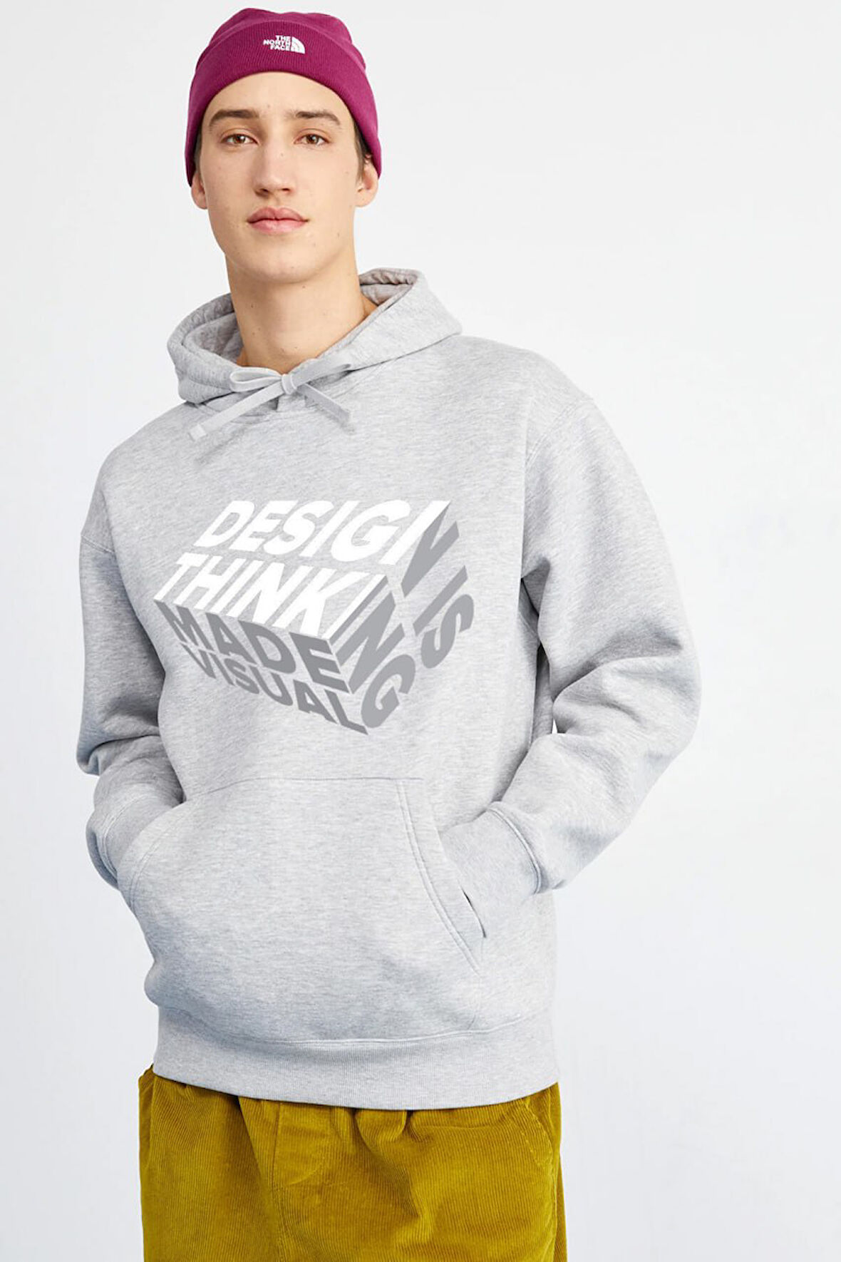 Baskılı Kapşonlu Sweatshirt FM1.176GÖ