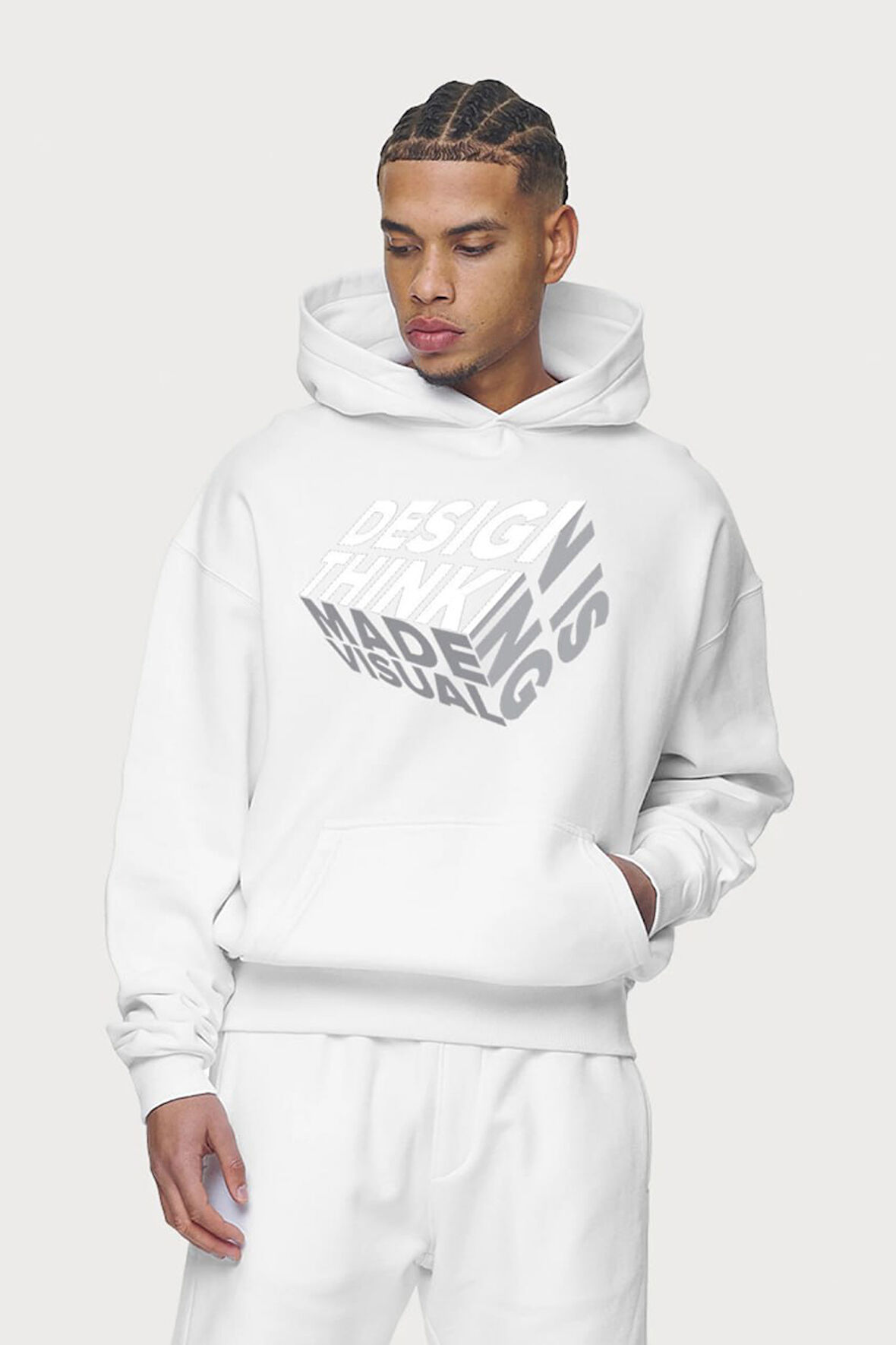 Baskılı Kapşonlu Sweatshirt FM1.176BÖ