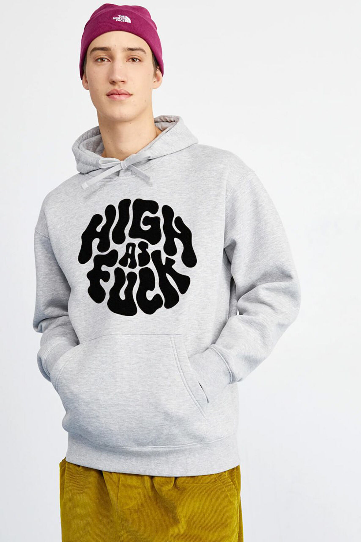 Baskılı Kapşonlu Sweatshirt FM1.178GÖ