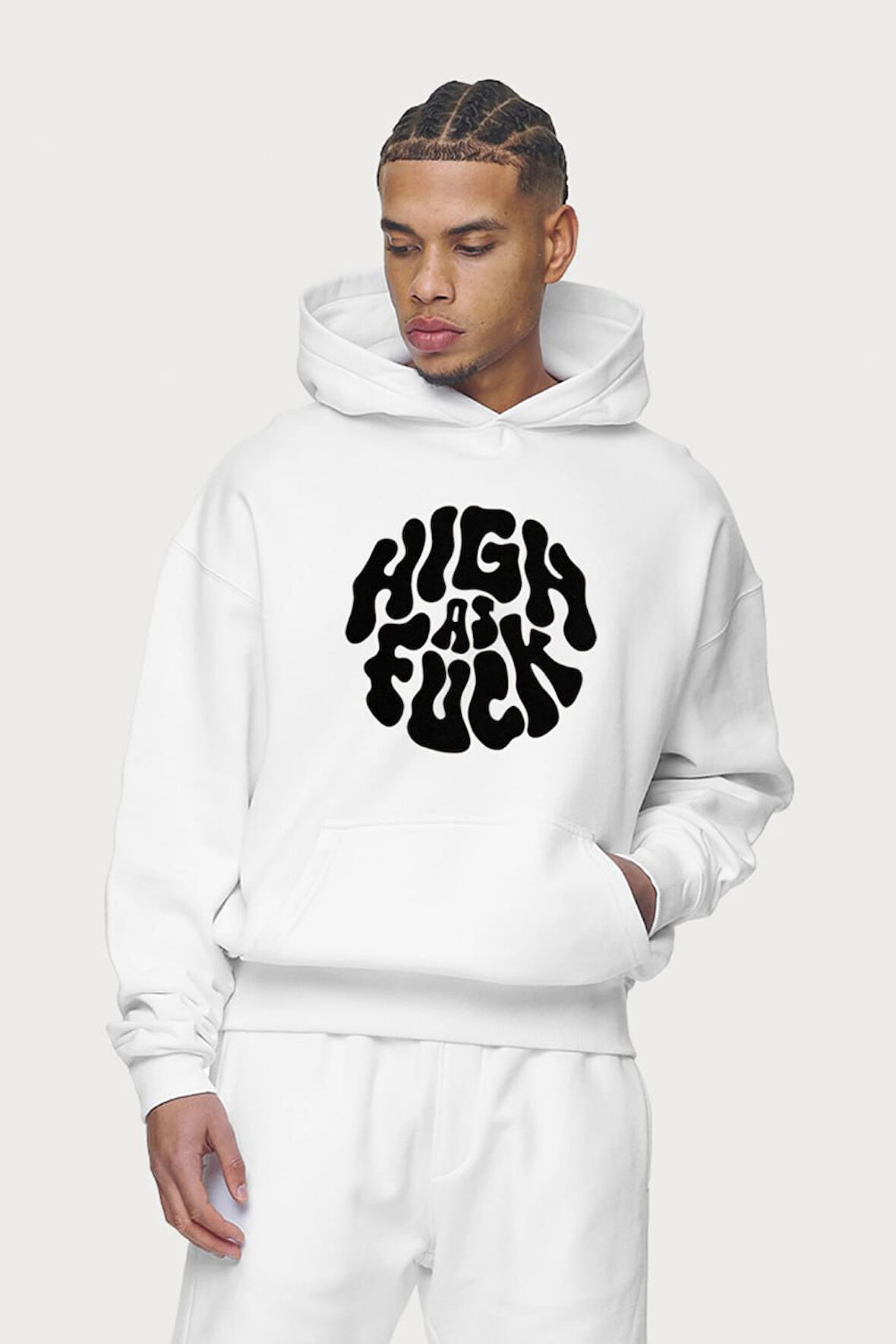 Baskılı Kapşonlu Sweatshirt FM1.178BÖ