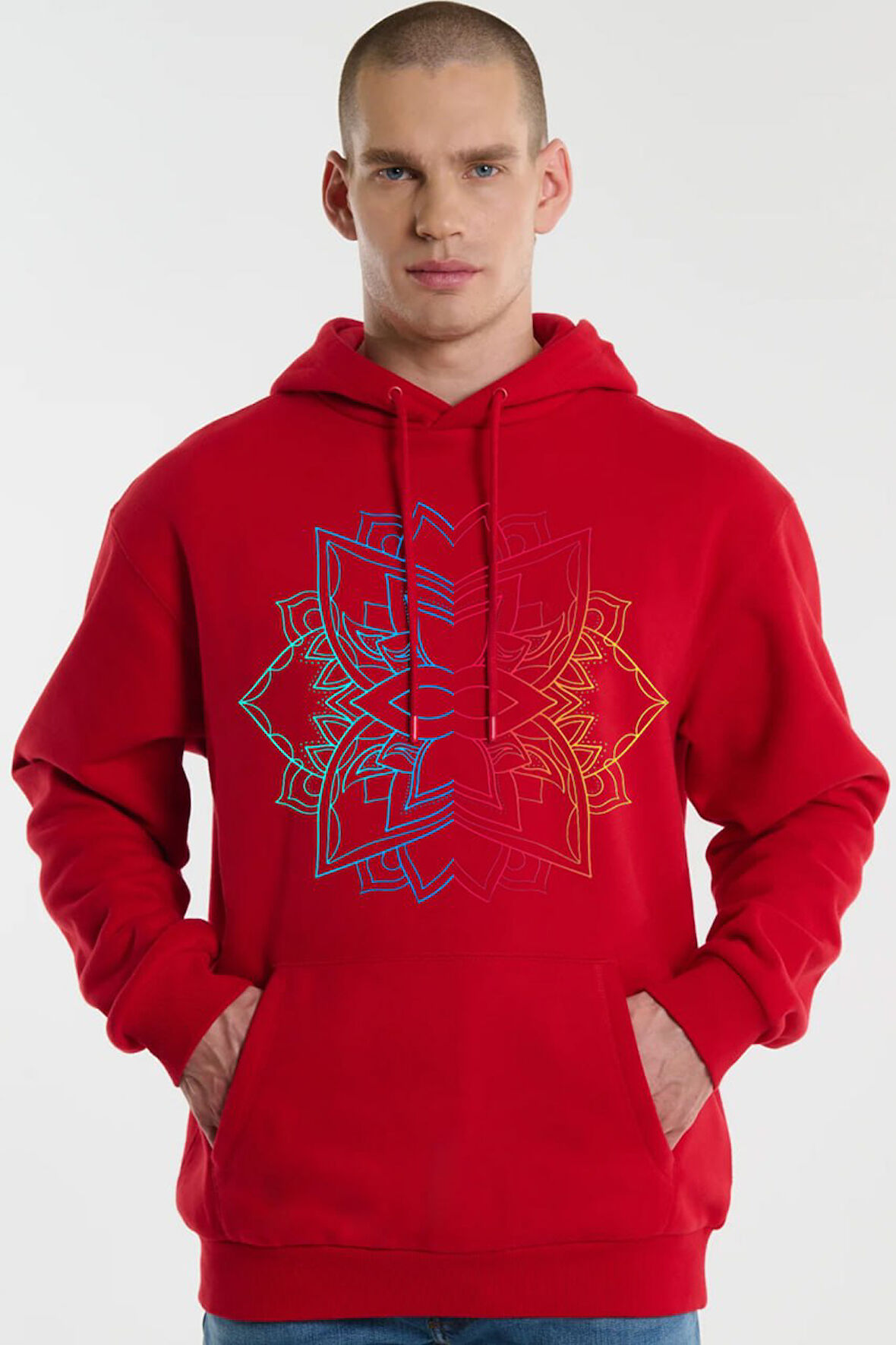 Baskılı Kapşonlu Sweatshirt FM1.179KÖ