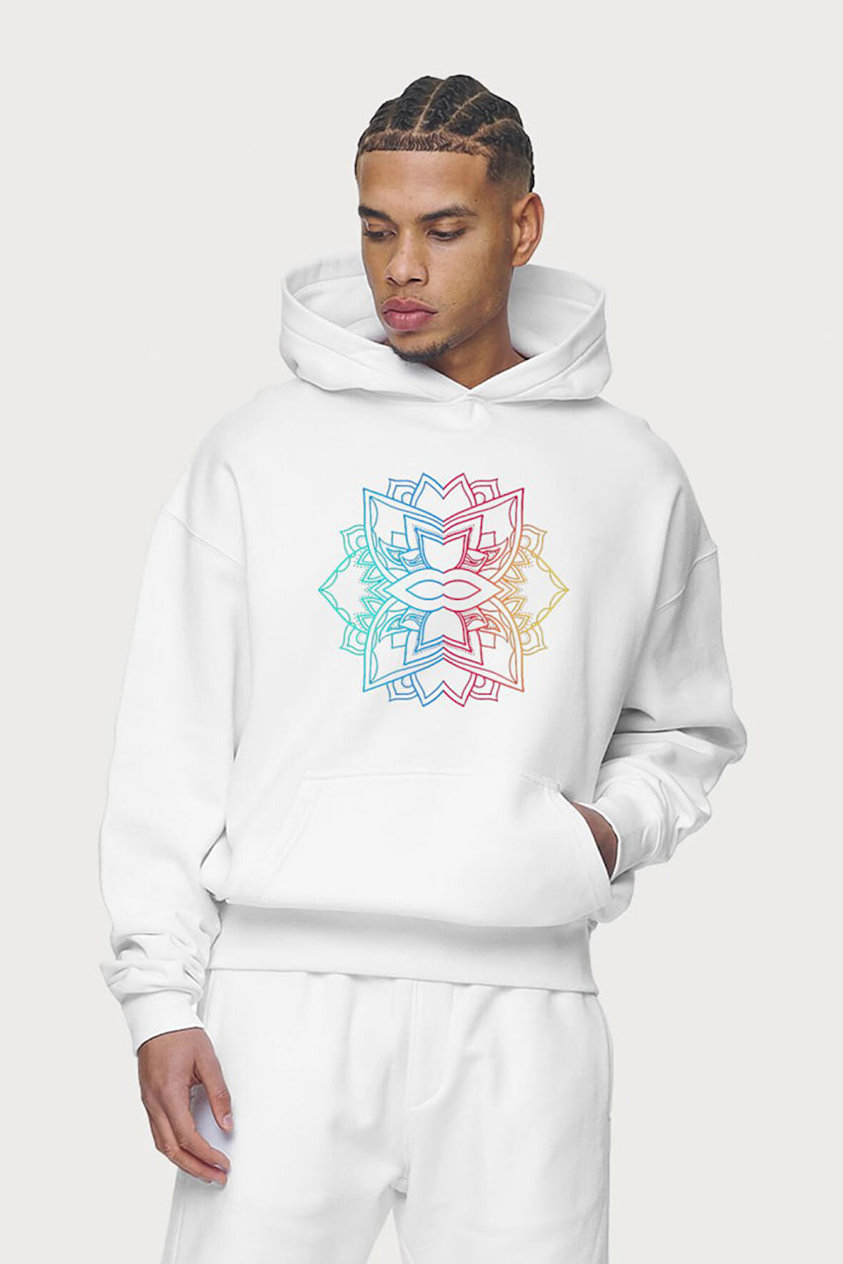 Baskılı Kapşonlu Sweatshirt FM1.179BÖ