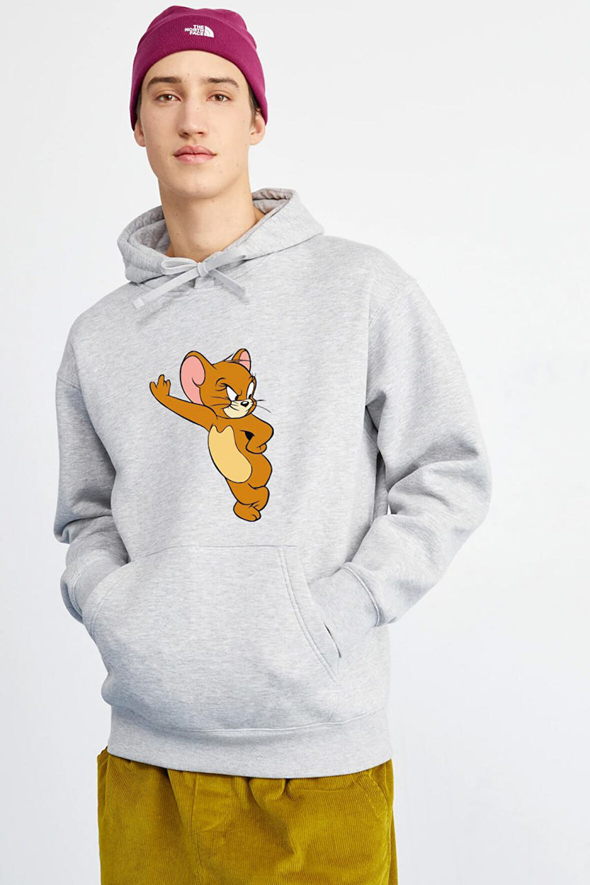 Baskılı Kapşonlu Sweatshirt FM1.180GÖ