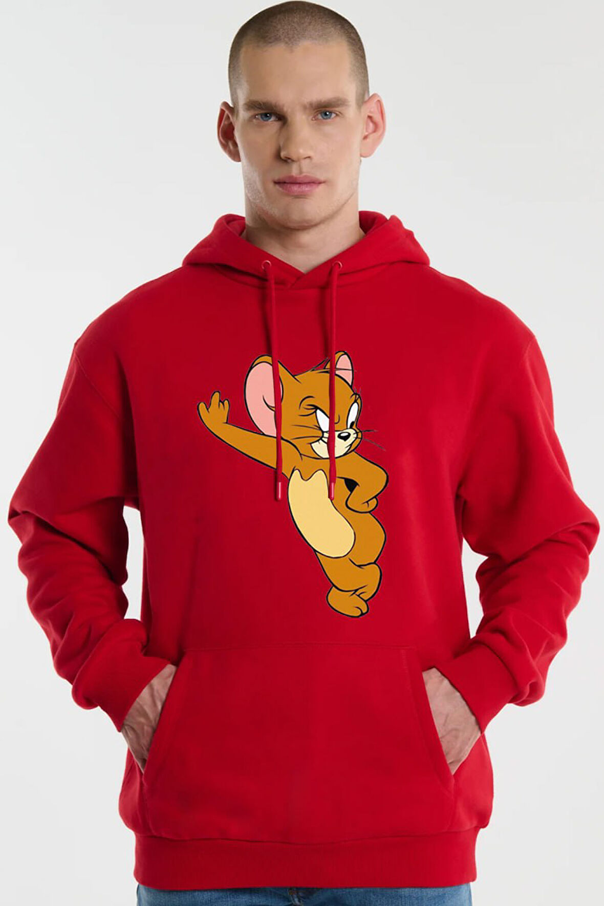 Baskılı Kapşonlu Sweatshirt FM1.180KÖ