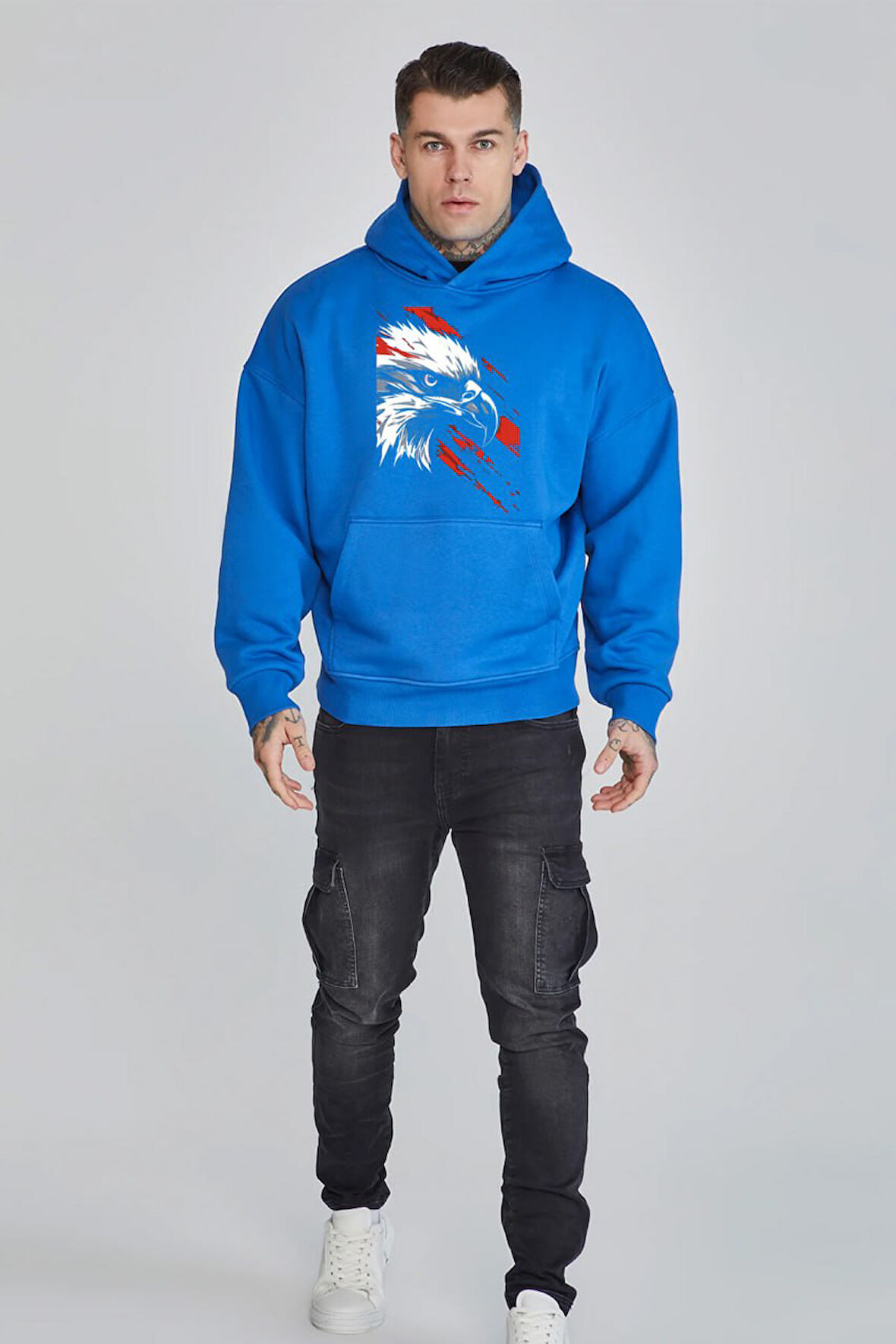 Baskılı Kapşonlu Sweatshirt FM1.183MÖ