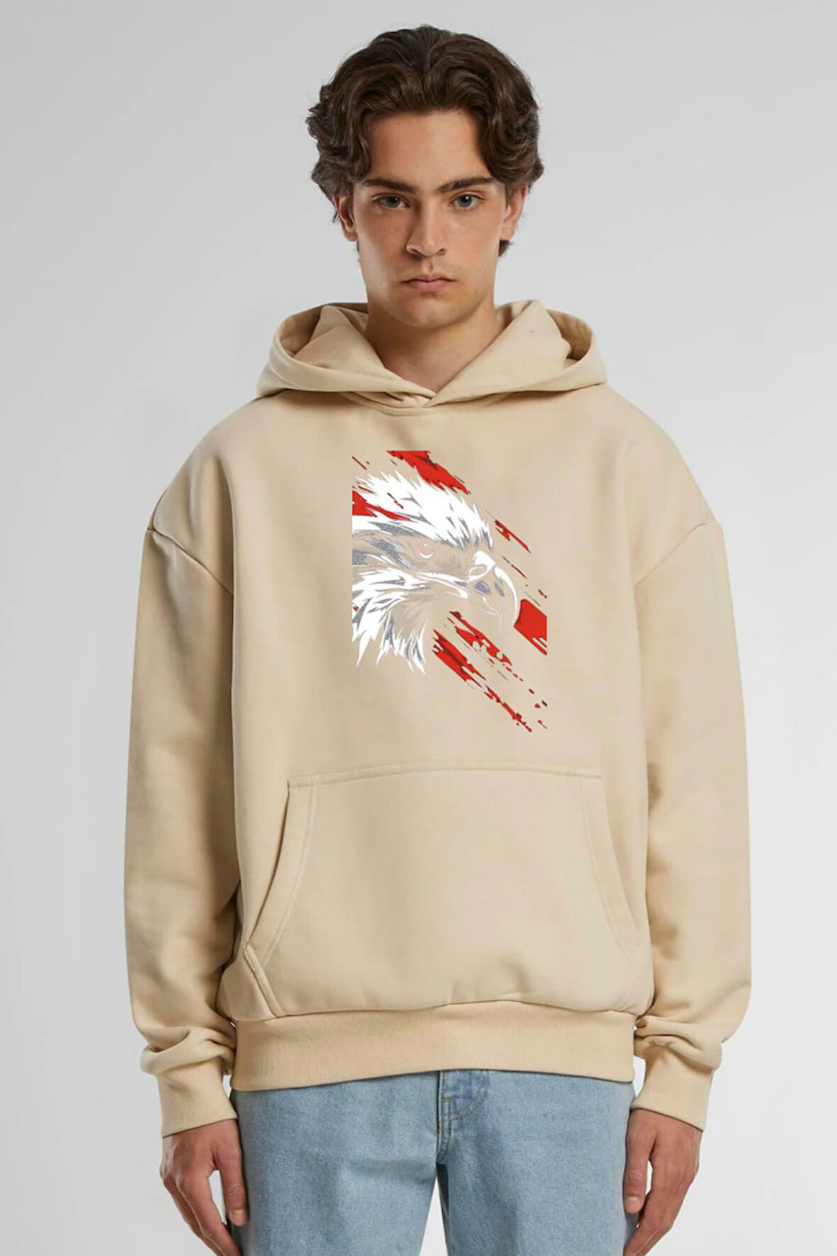 Baskılı Kapşonlu Sweatshirt FM1.183BJÖ