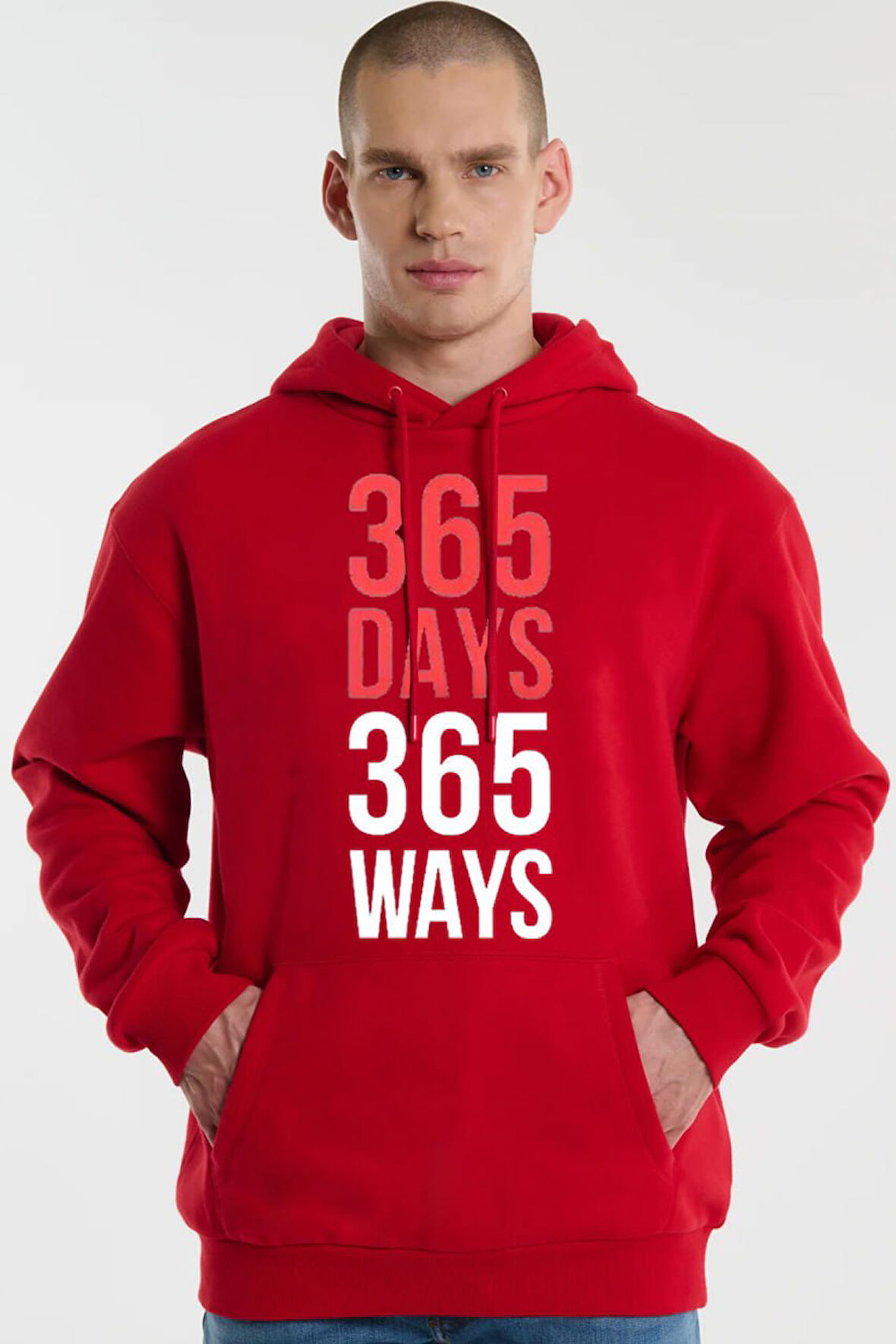 Baskılı Kapşonlu Sweatshirt FM1.184KÖ