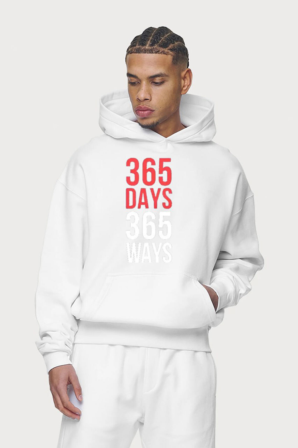 Baskılı Kapşonlu Sweatshirt FM1.184BÖ