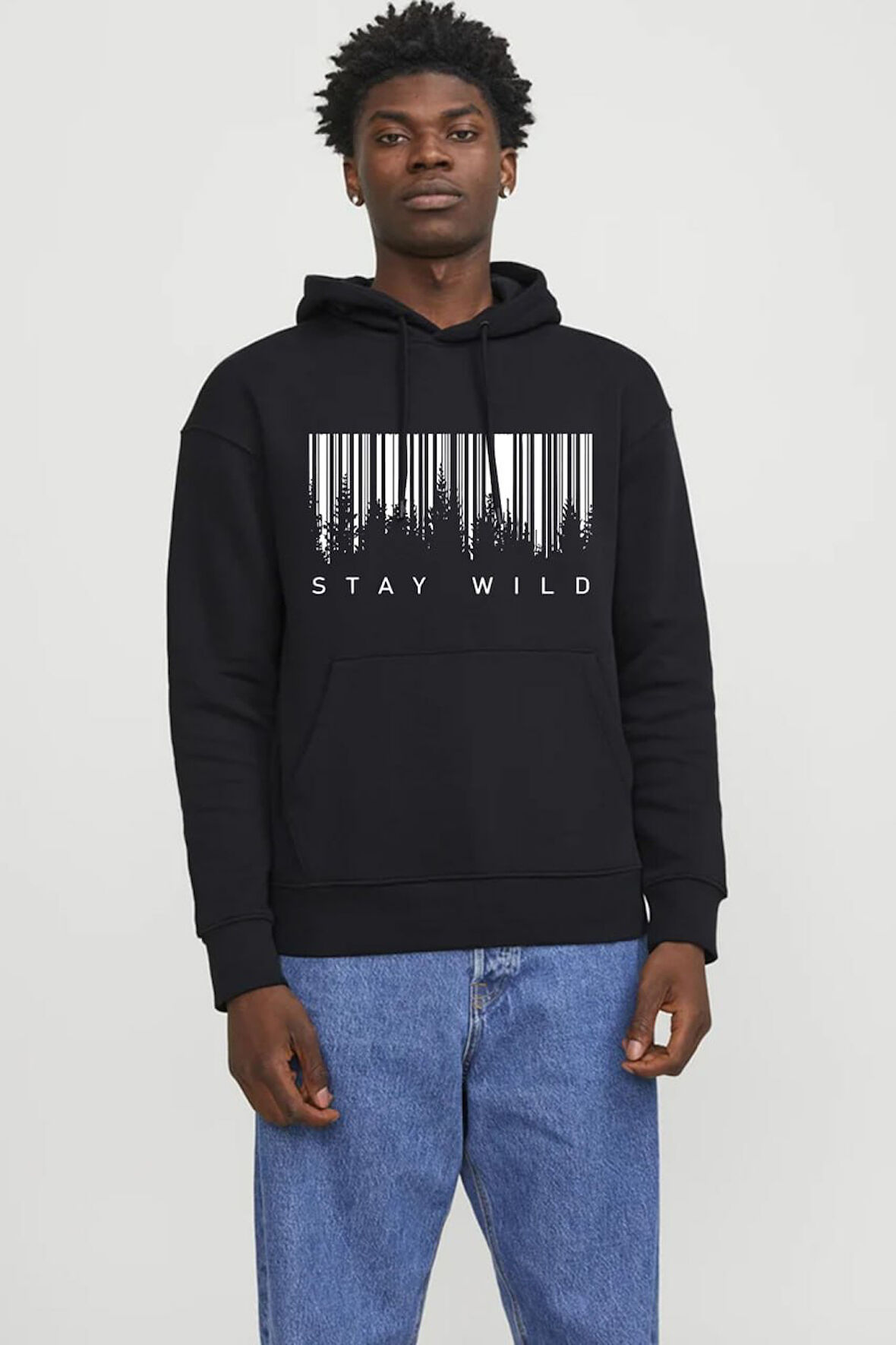 Baskılı Kapşonlu Sweatshirt FM1.191SÖ