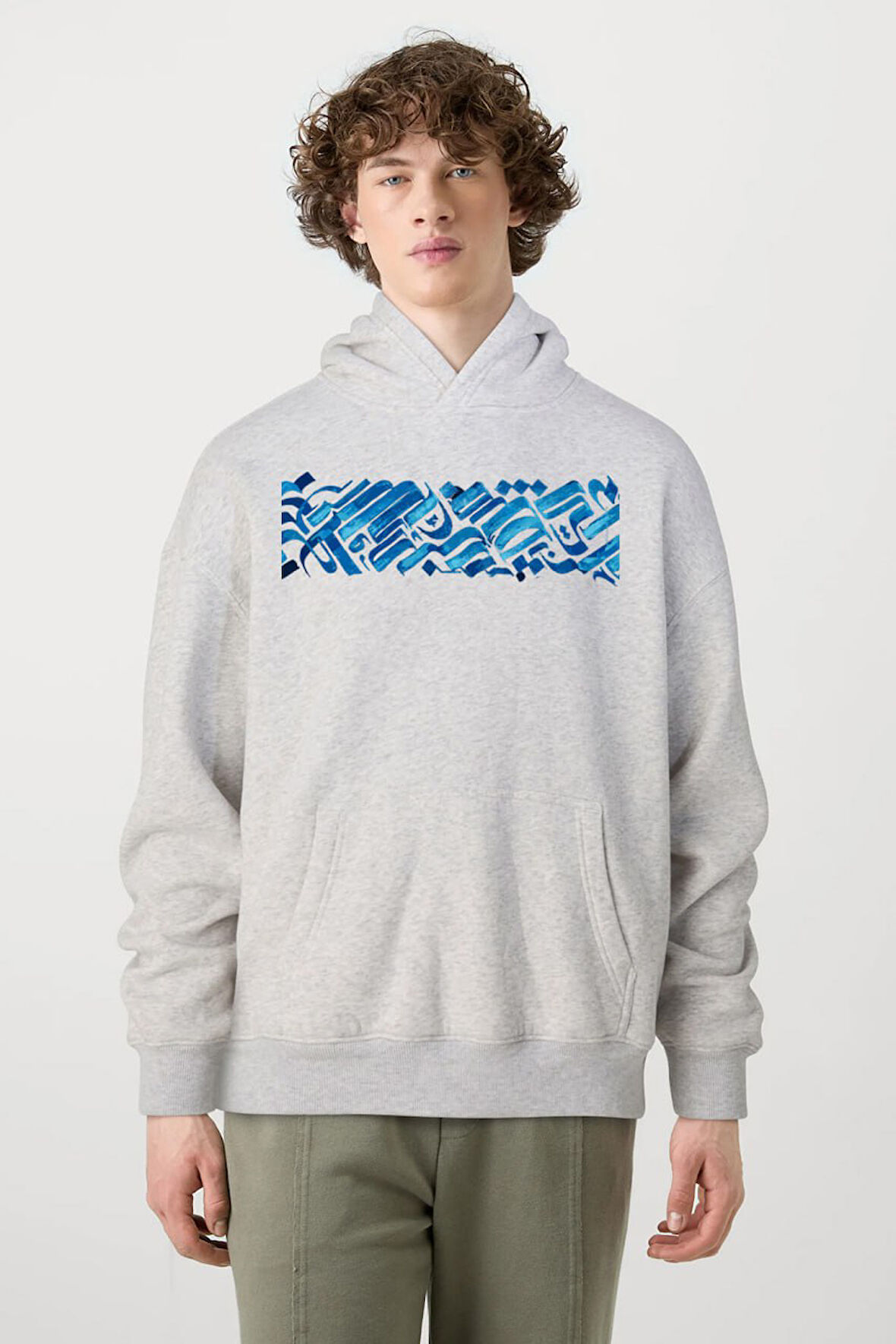 Baskılı Kapşonlu Sweatshirt FM1.195GÖ