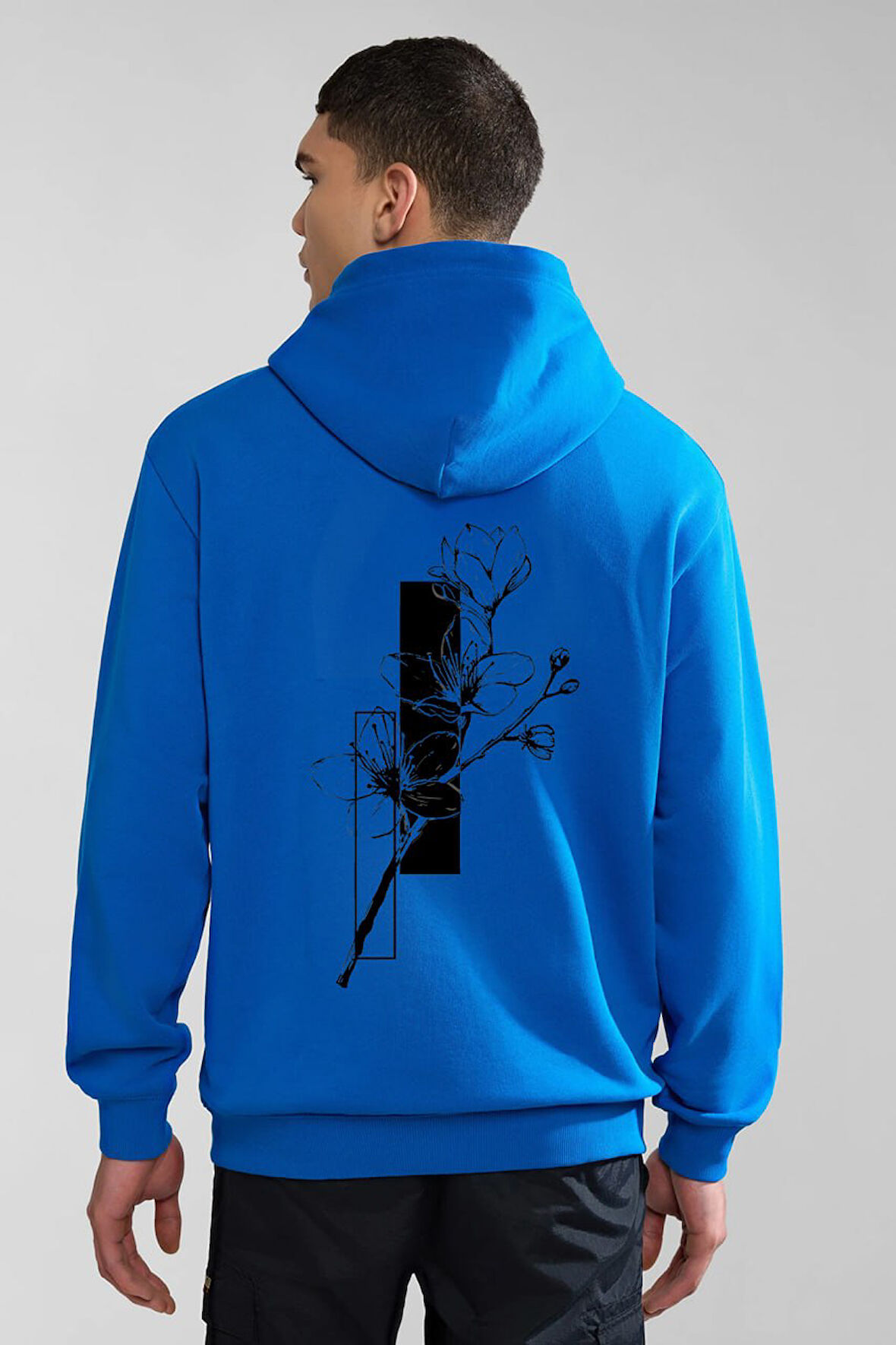 Baskılı Kapşonlu Sweatshirt FM1MÖ