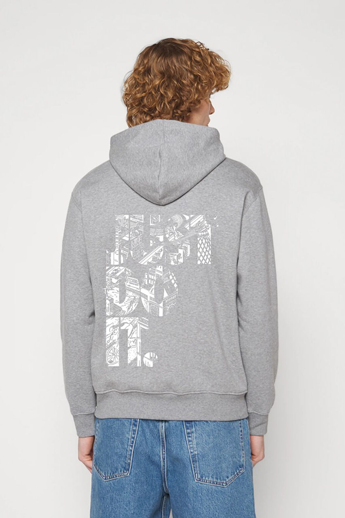 Baskılı Kapşonlu Sweatshirt FM1.3GA