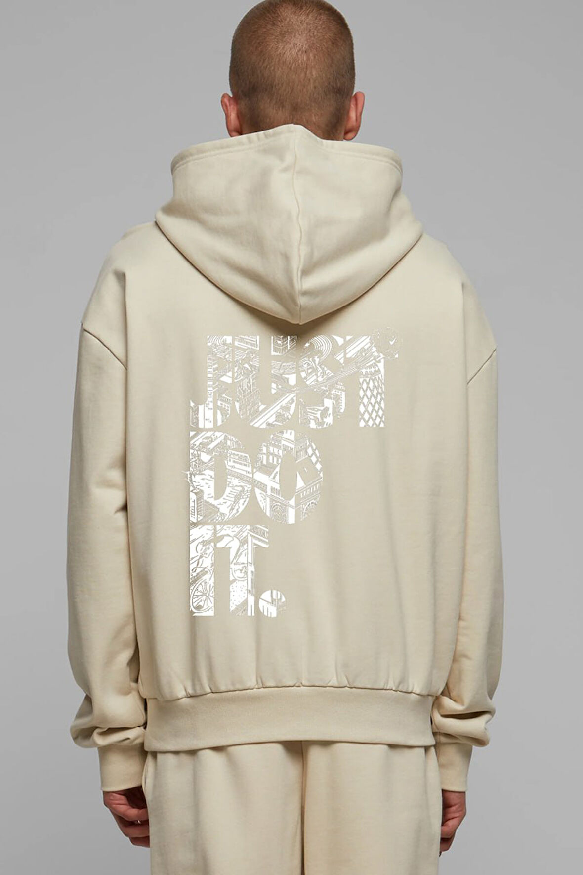 Baskılı Kapşonlu Sweatshirt FM1.3BJA