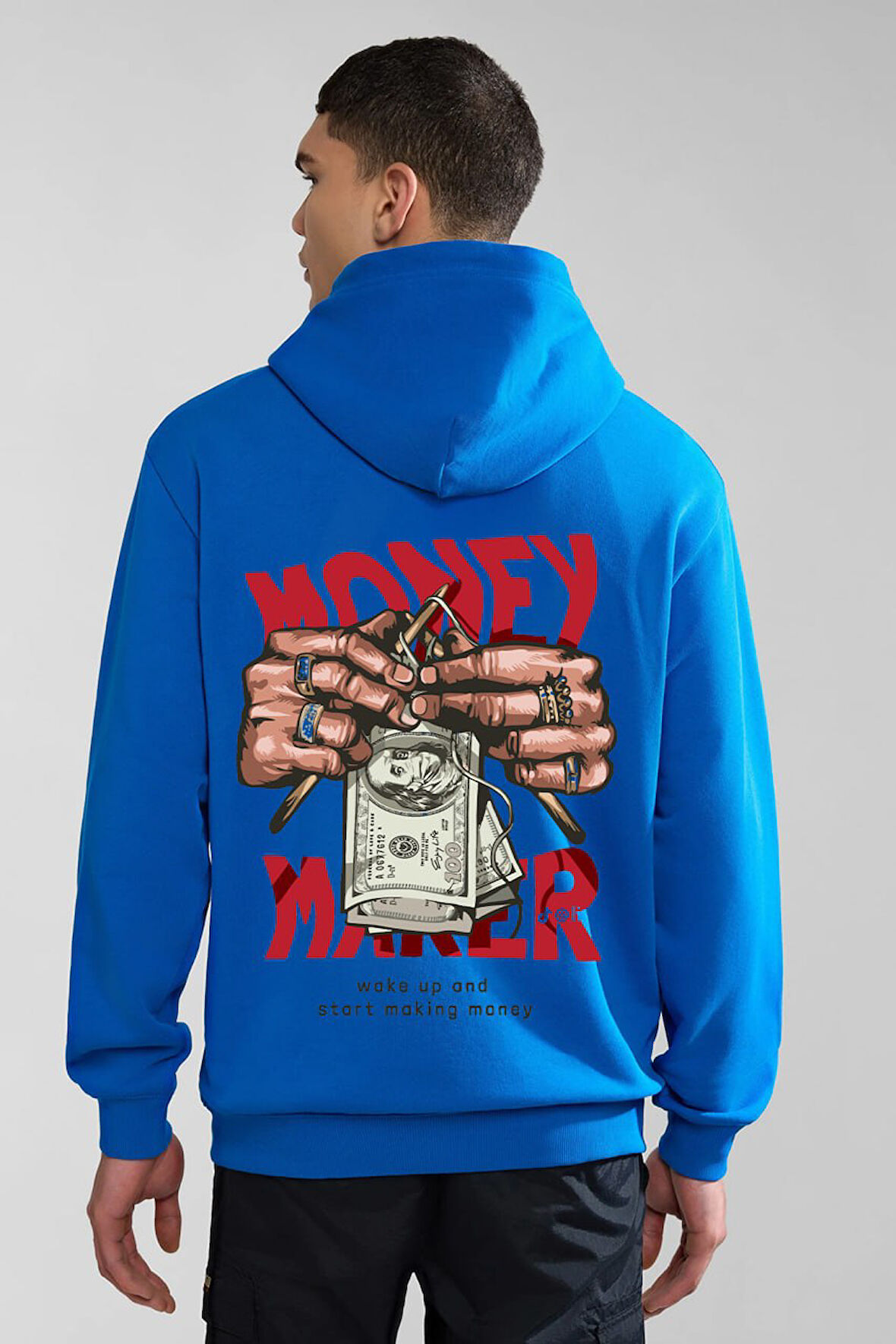 Baskılı Kapşonlu Sweatshirt FM1.4MA