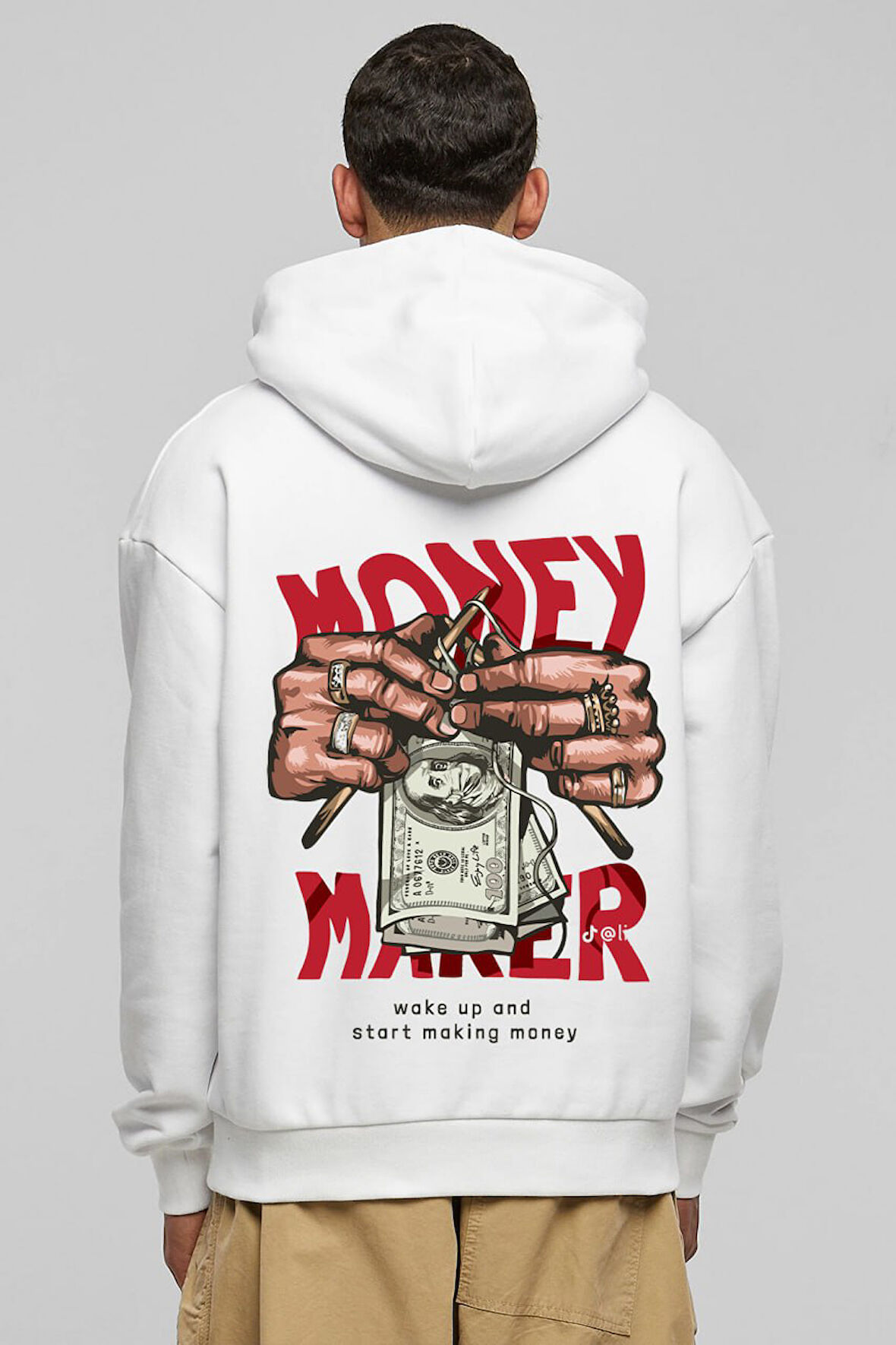 Baskılı Kapşonlu Sweatshirt FM1.4BA