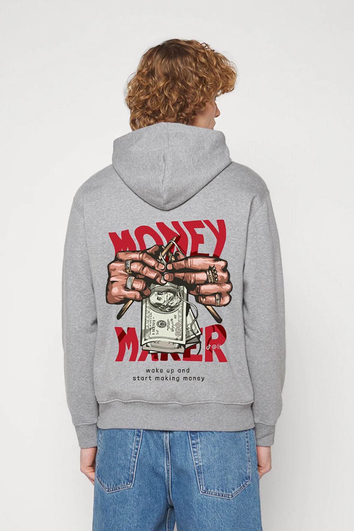 Baskılı Kapşonlu Sweatshirt FM1.4GA