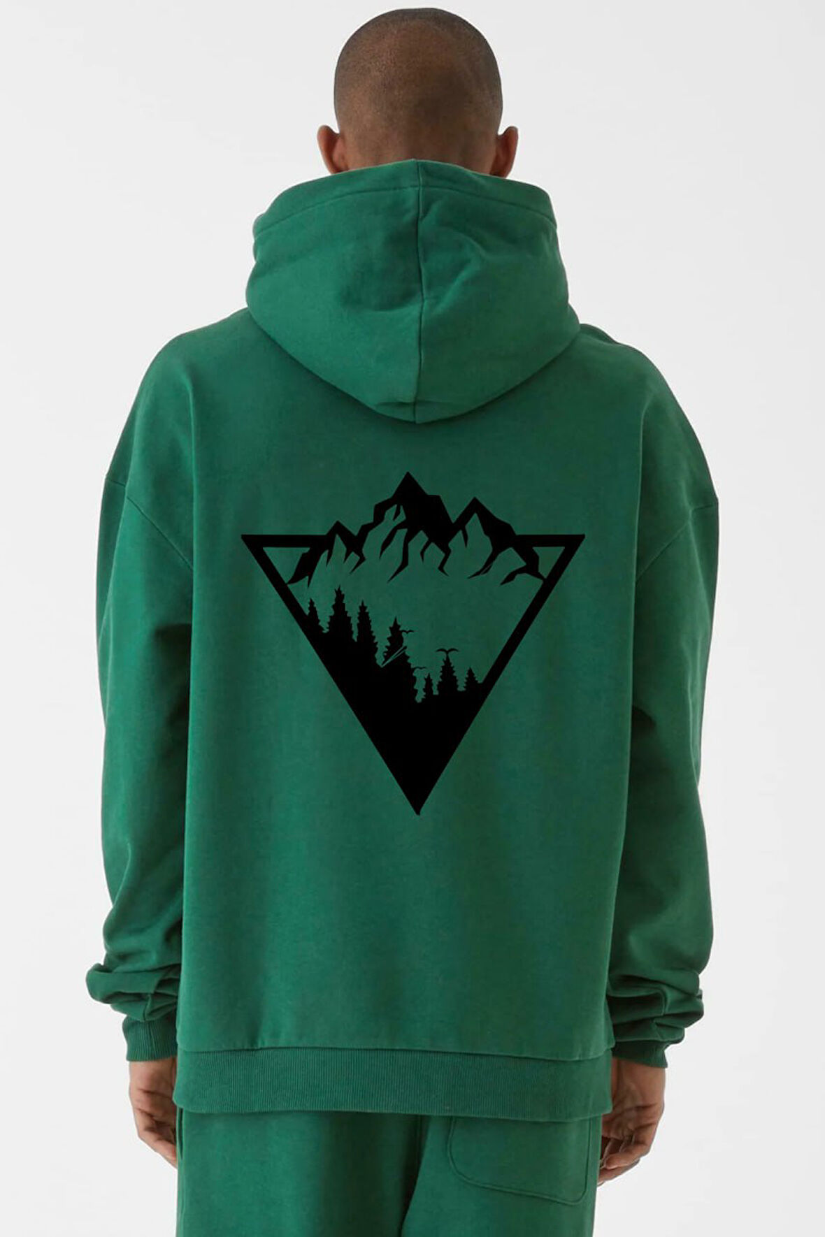 Baskılı Kapşonlu Sweatshirt FM1.6YA