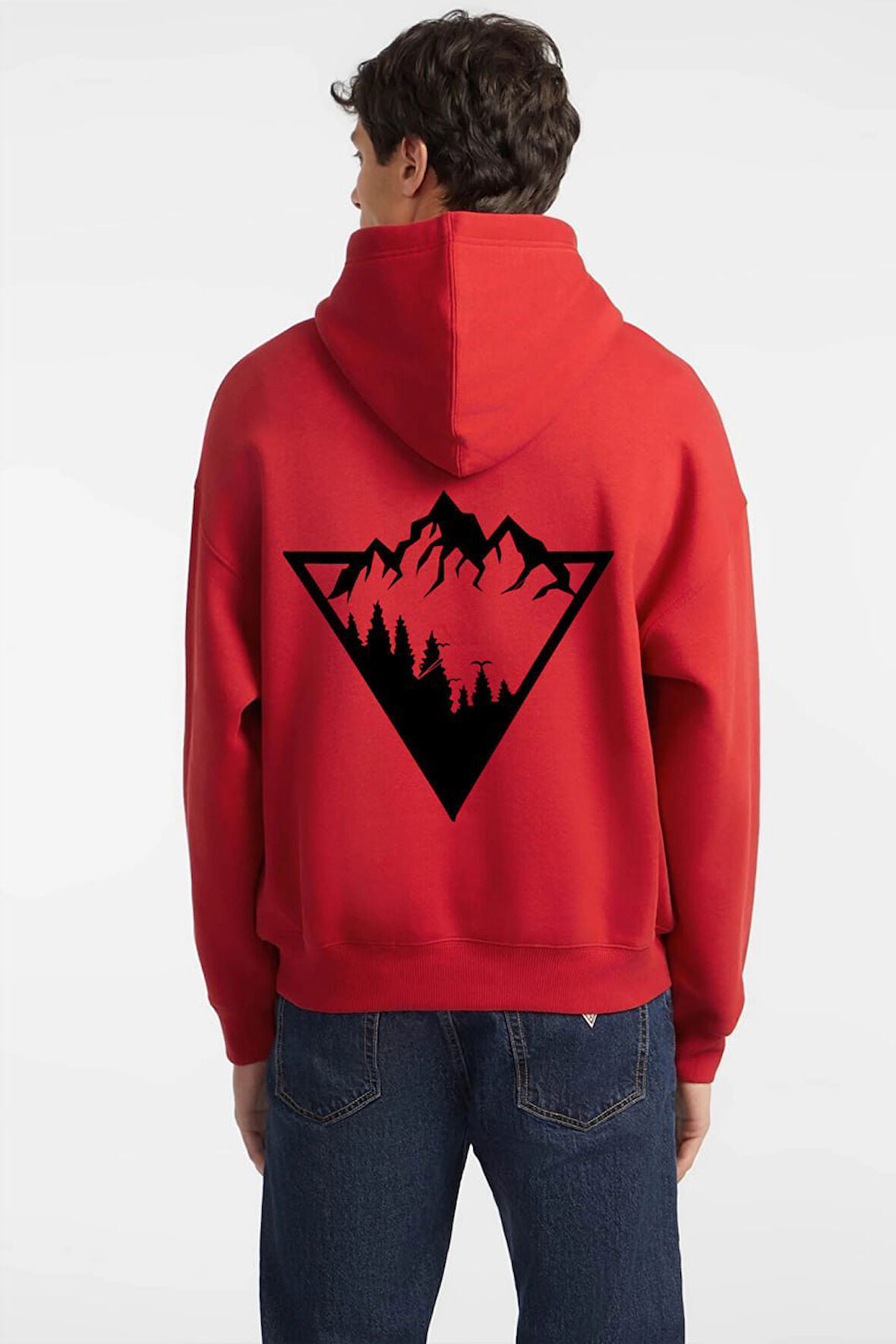 Baskılı Kapşonlu Sweatshirt FM1.6KA