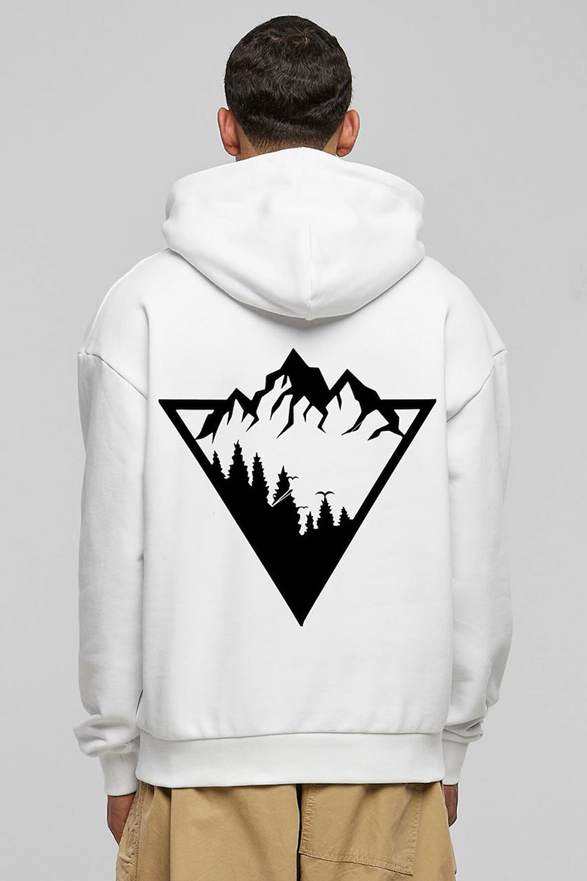 Baskılı Kapşonlu Sweatshirt FM1.6BA