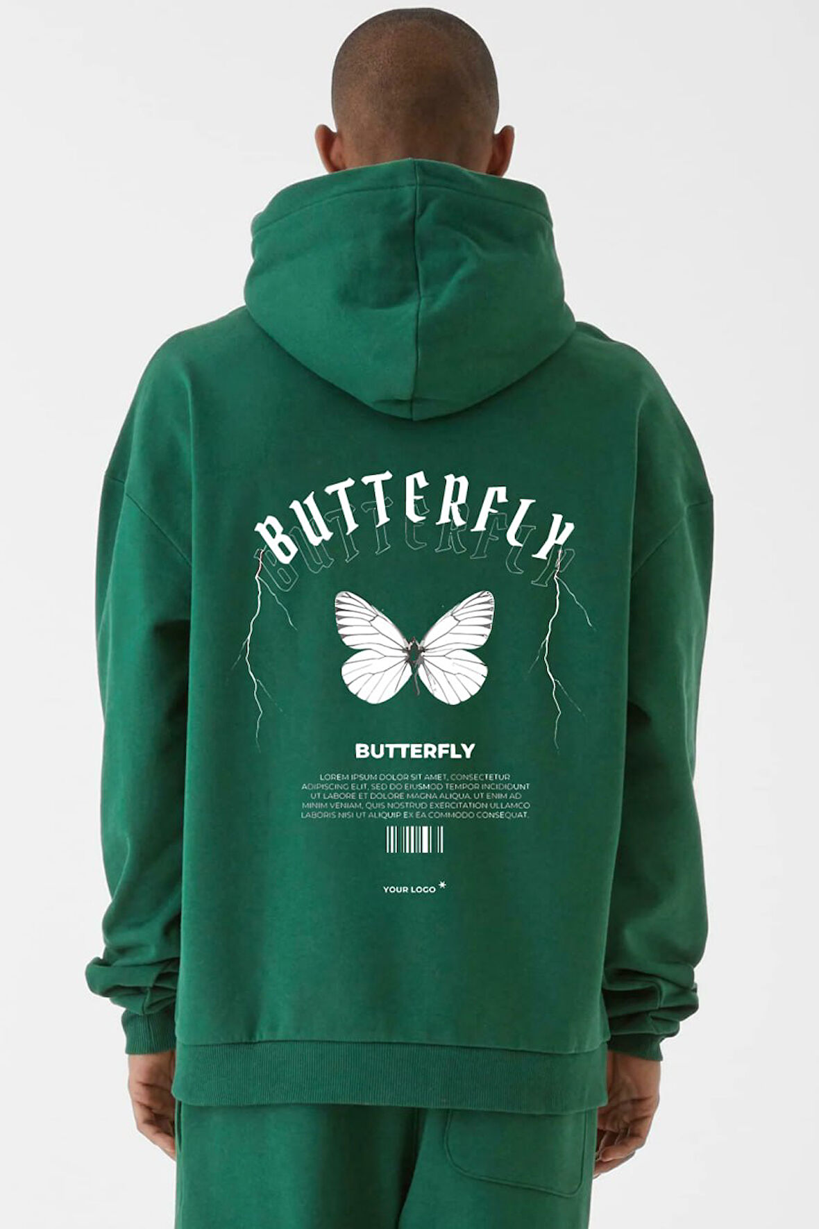 Baskılı Kapşonlu Sweatshirt FM1.7YA