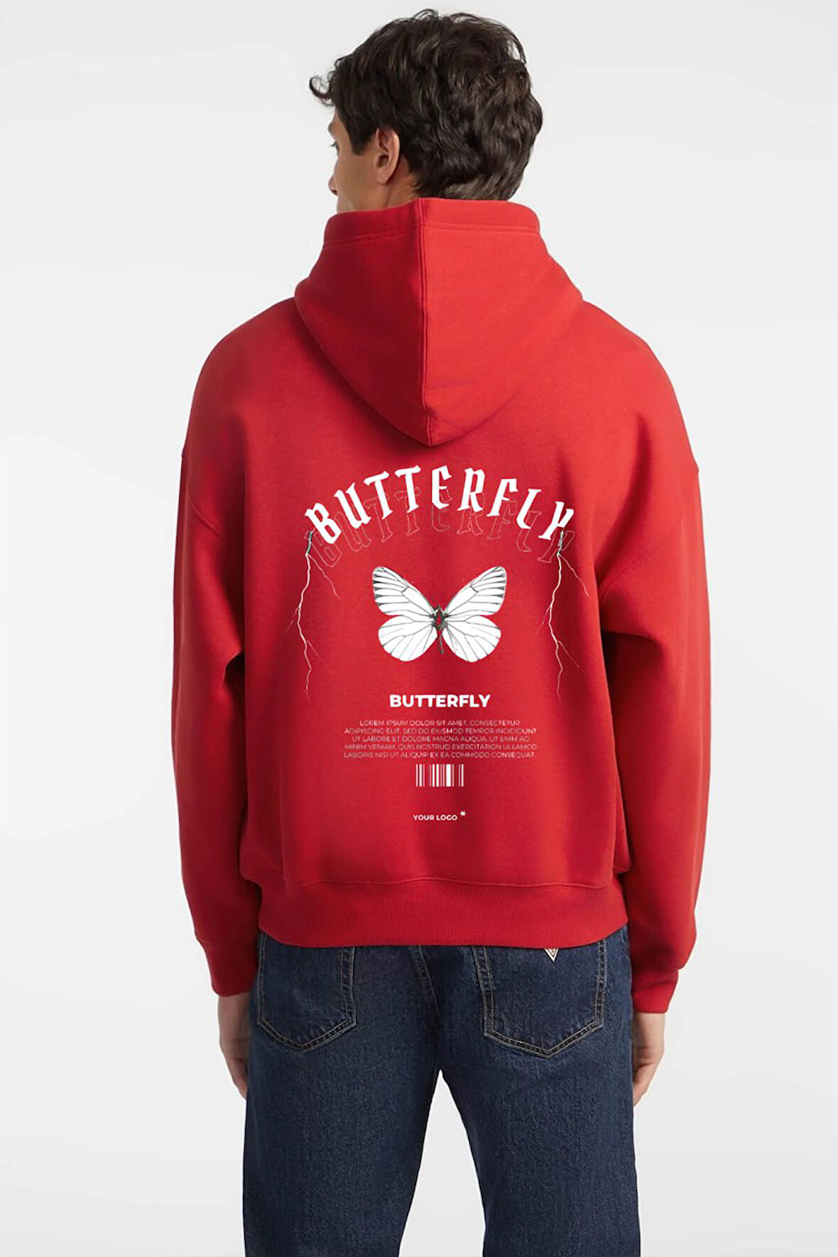 Baskılı Kapşonlu Sweatshirt FM1.7KA