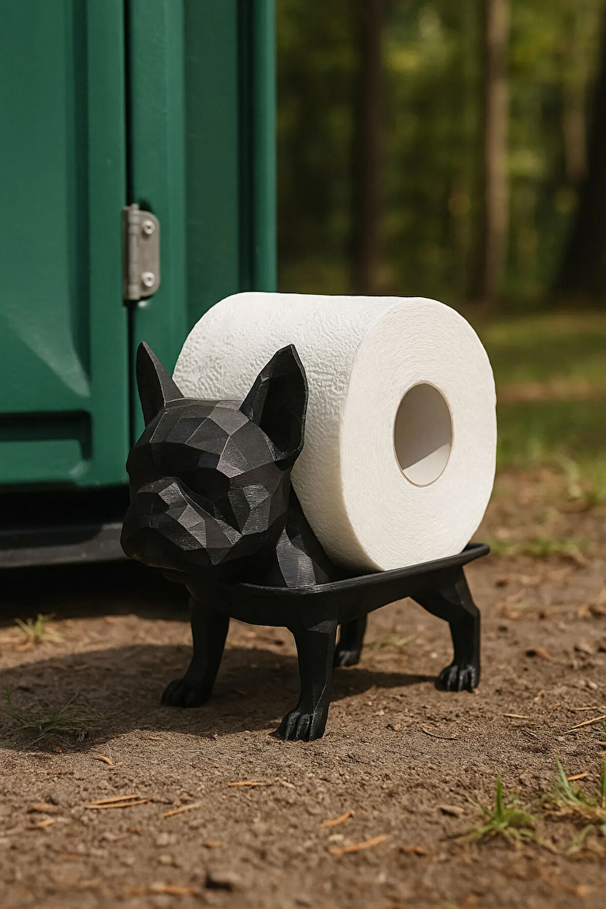 Dekoratif Tuvalet Kağıdı Pratik Ev Dekorasyon Bulldog Tuvalet Tasarım 14 x 12 Cm