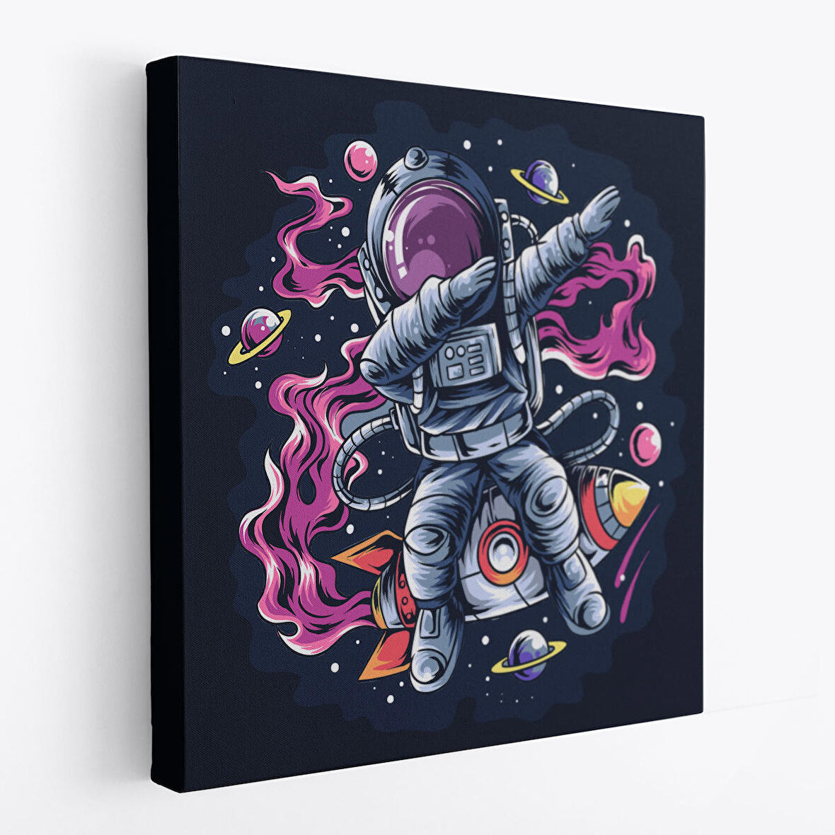 Dans Eden Astronot Kanvas Tablo-5069