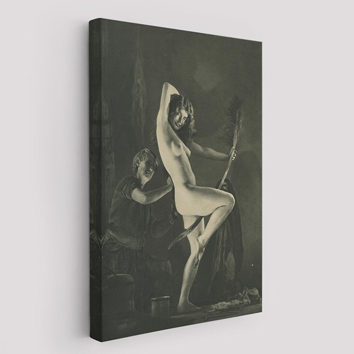 William Mortensen Lamour 1934, Amerikan Grotesk Tuval Kanvas Tablo-5283