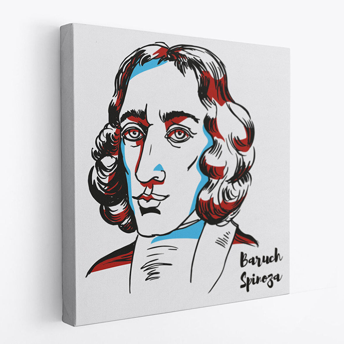 Baruch Spinoza Dekoratif Kanvas Tablo-5818
