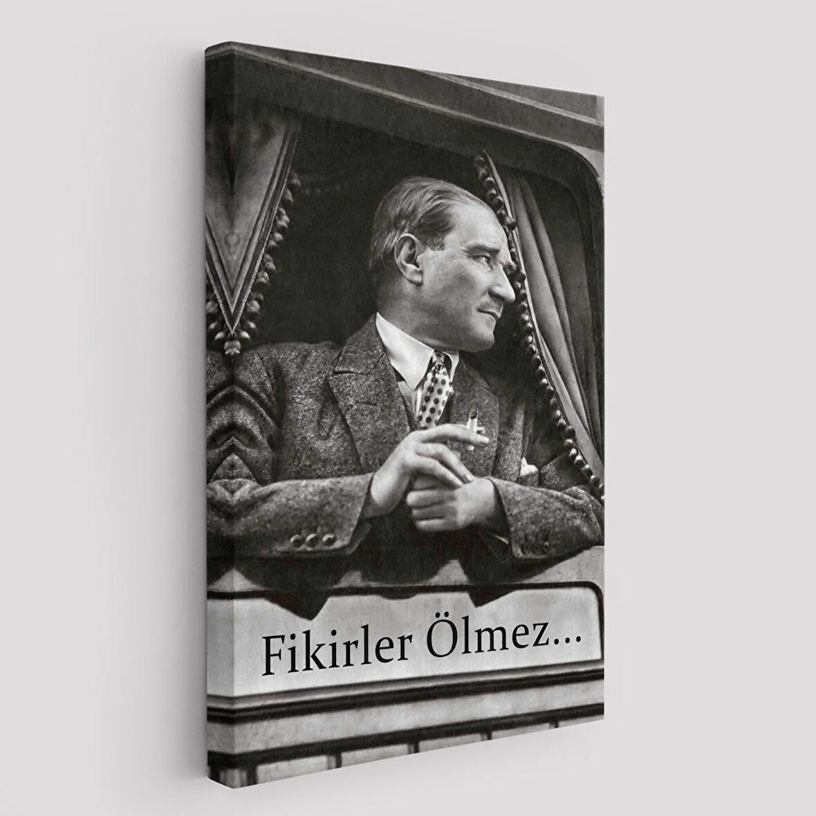 Atatürk'ün Doğu Ekspresinde Fotoğrafı Duvar Tablosu-6222