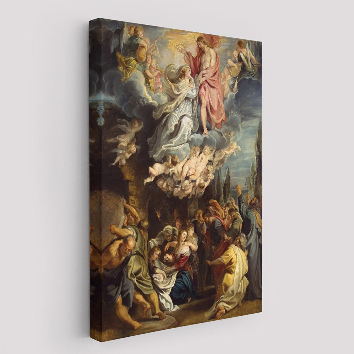 Bakire Taç Giyme TörenTablosu - Coronation of the Virgin 1644 Diego Velázquez -6473