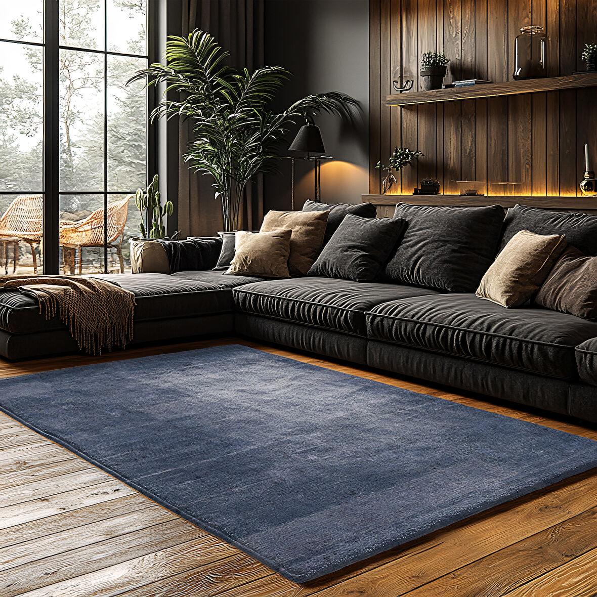 Kaymaz Taban Trend Vintage Yıkanabilir Dijital Baskı Halı