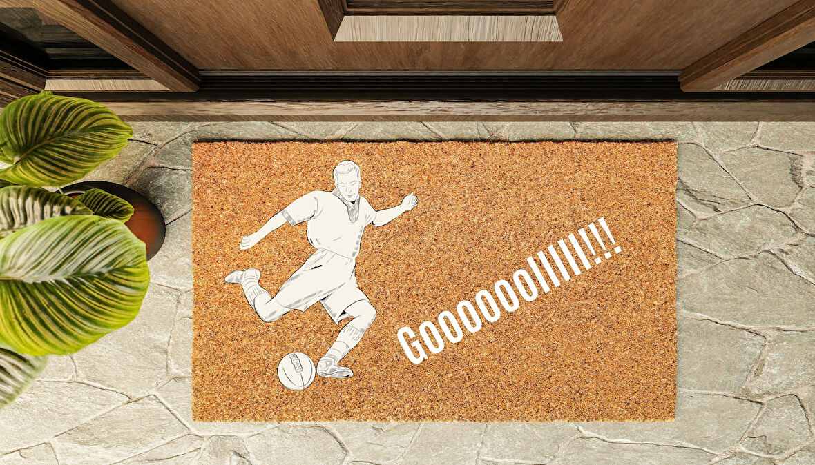 Kapı Önü Paspası Özel Tasarım Koko Model Goooollllllll PK-1541
