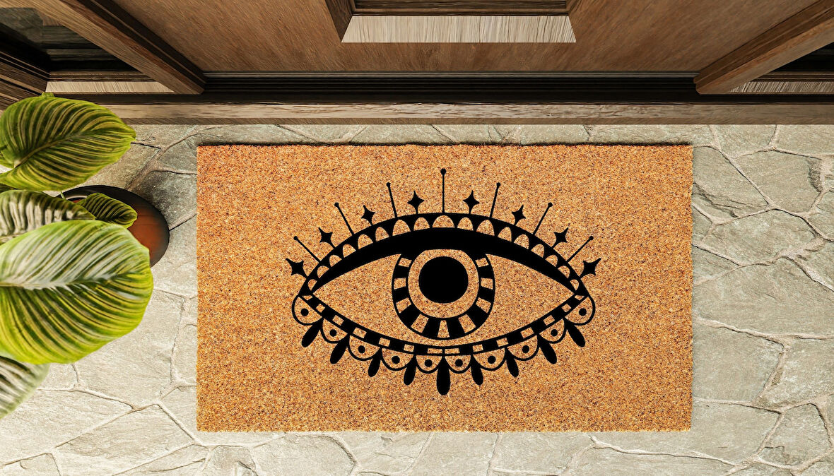 Kapı Önü Paspası Özel Tasarım Koko Model Göz PK-1544
