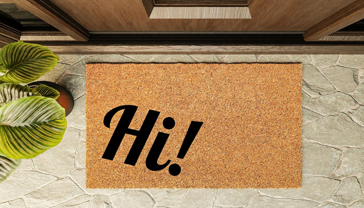 Kapı Önü Paspası Özel Tasarım Koko Model Hi PK-1550