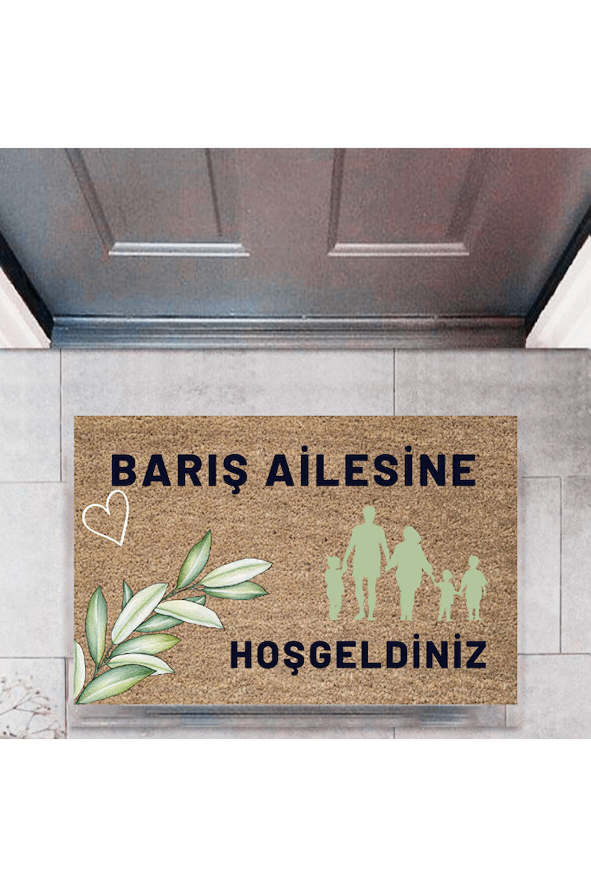 Kapı Önü Paspası Dekoratif Dijital Baskı Kişiye Özel P-2450