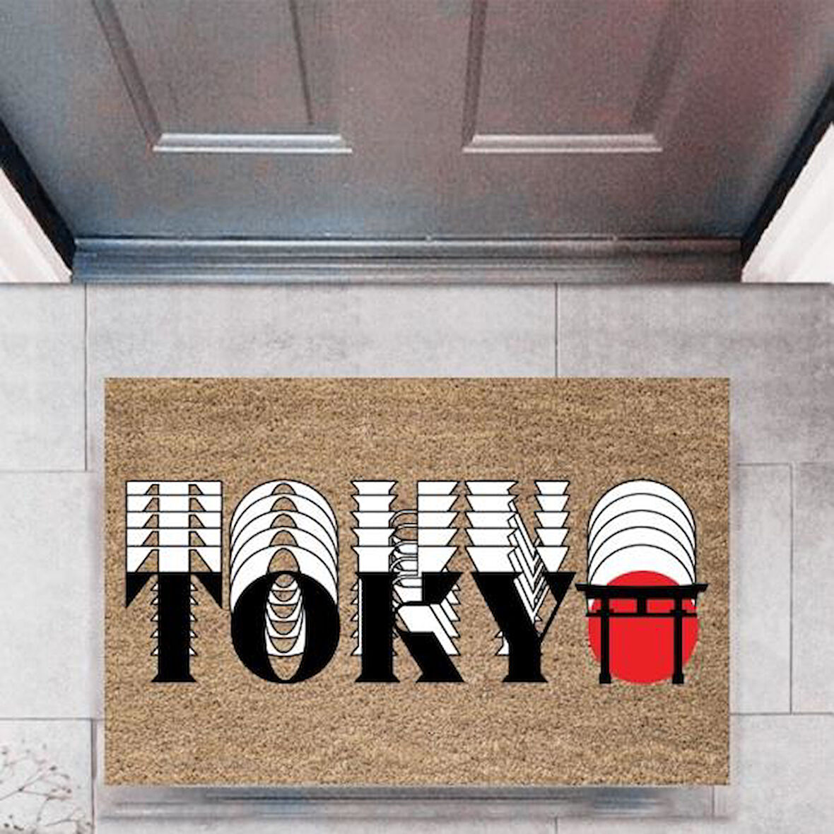 Kapı Önü Paspası Dekoratif Dijital Baskı ŞehirlerP-2743