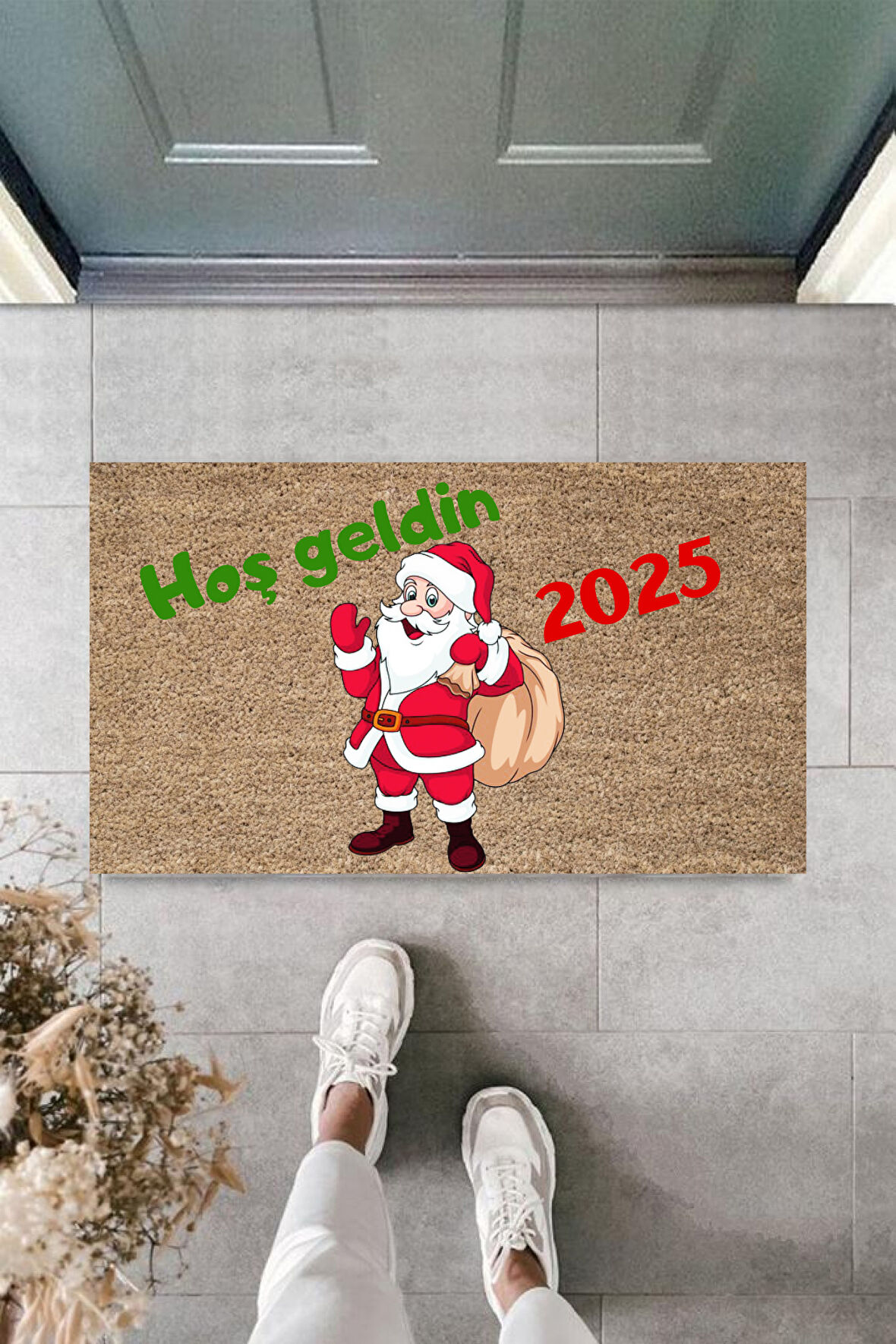 Kapı Önü Paspası Yeni Yıl 2025 Özel Tasarım Model 70