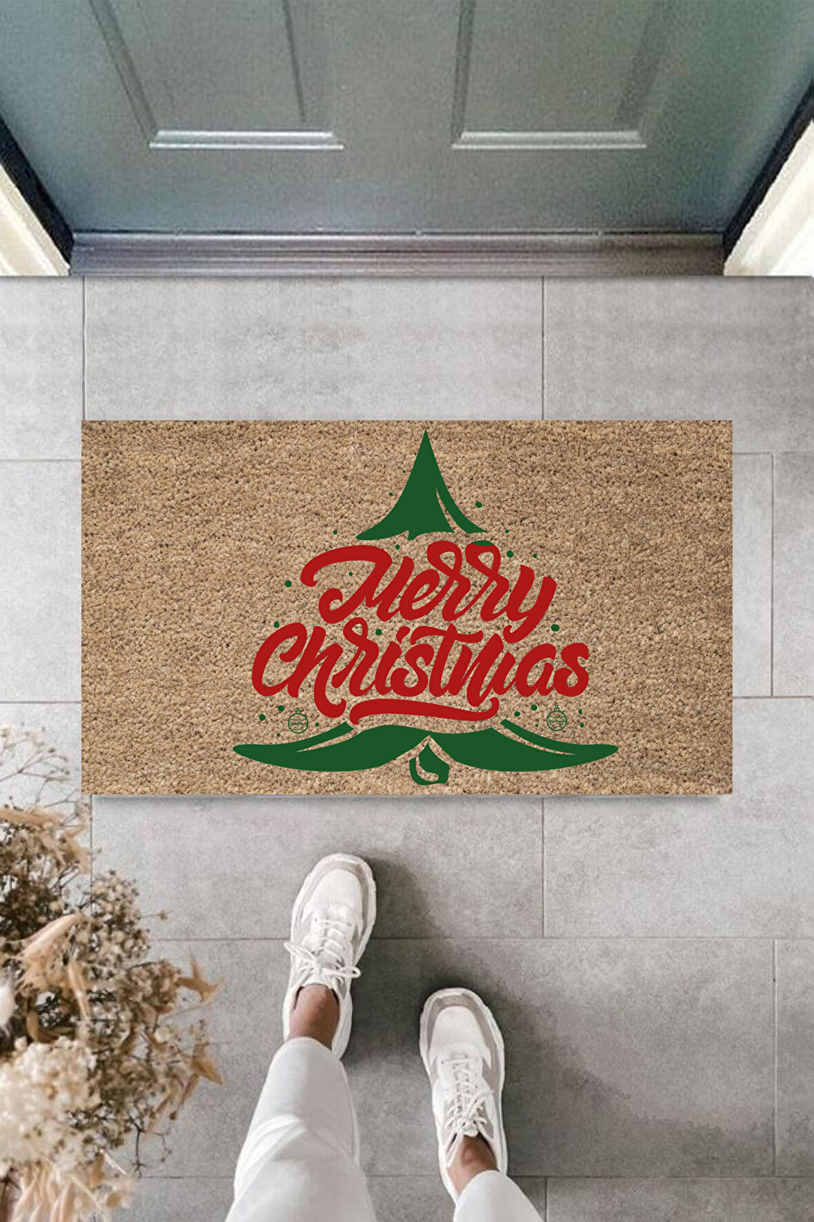 Kapı Önü Paspası Yeni Yıl 2025 Özel Tasarım Model 84