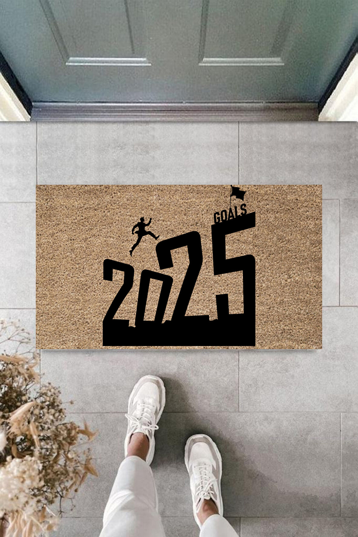 Kapı Önü Paspası Yeni Yıl 2025 Özel Tasarım Model 171