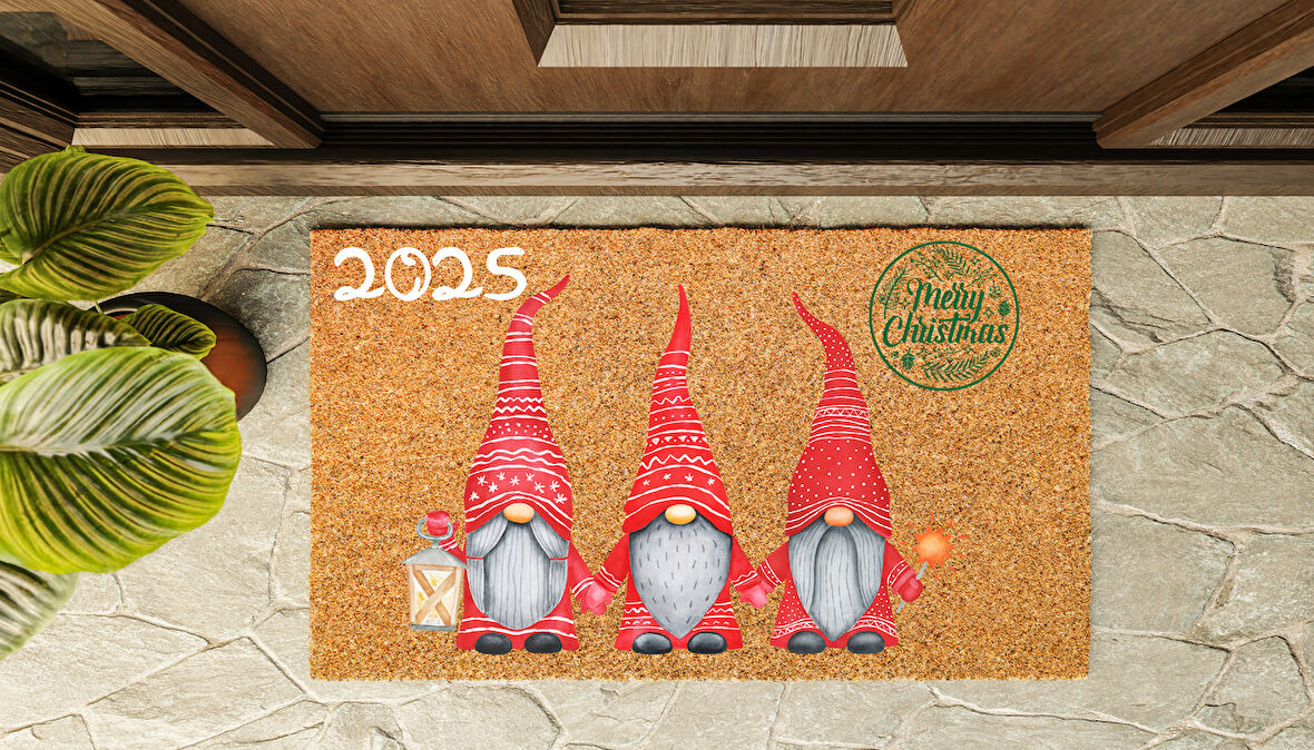 Kapı Önü Paspası Yeni Yıl 2025 Özel Tasarım Koko Model 122