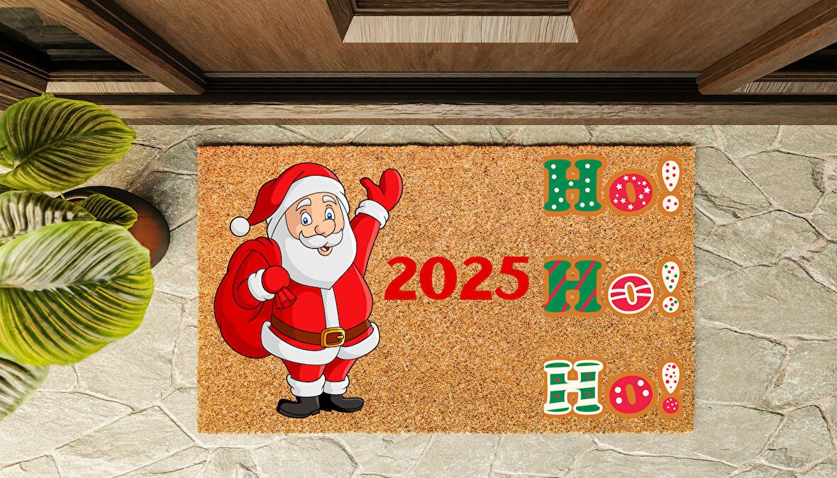Kapı Önü Paspası Yeni Yıl 2025 Özel Tasarım Koko Model 152
