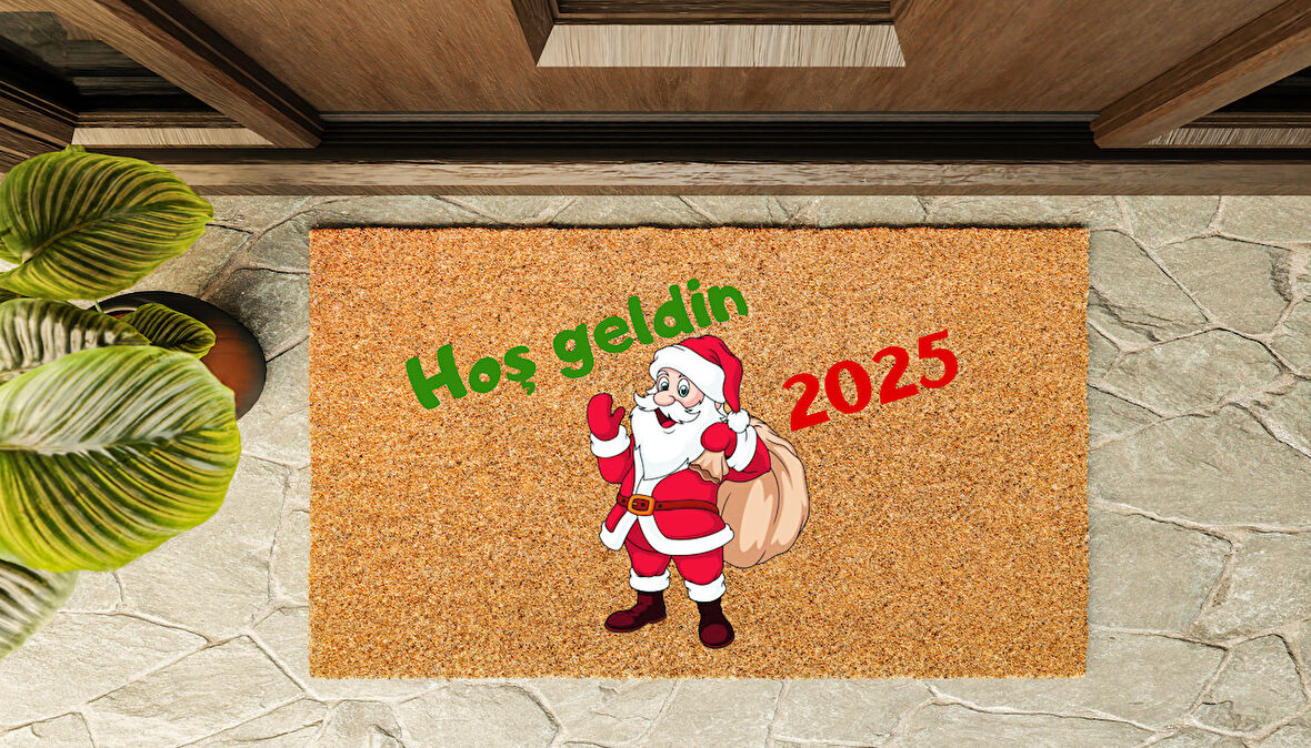 Kapı Önü Paspası Yeni Yıl 2025 Özel Tasarım Koko Model 158