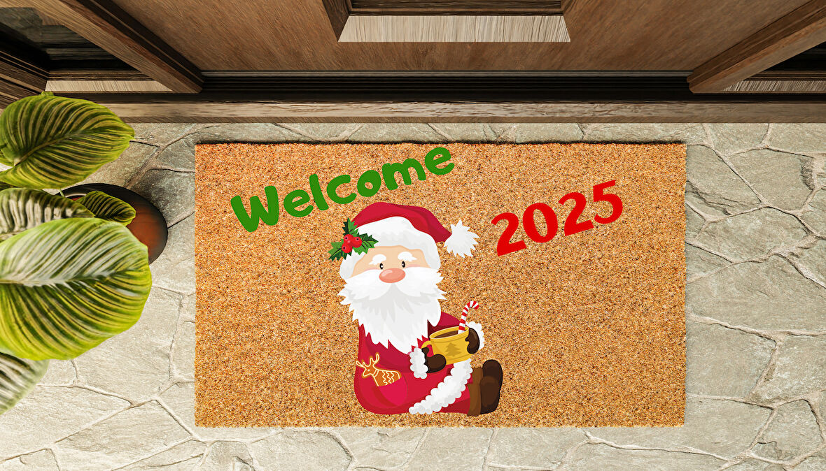 Kapı Önü Paspası Yeni Yıl 2025 Özel Tasarım Koko Model 160