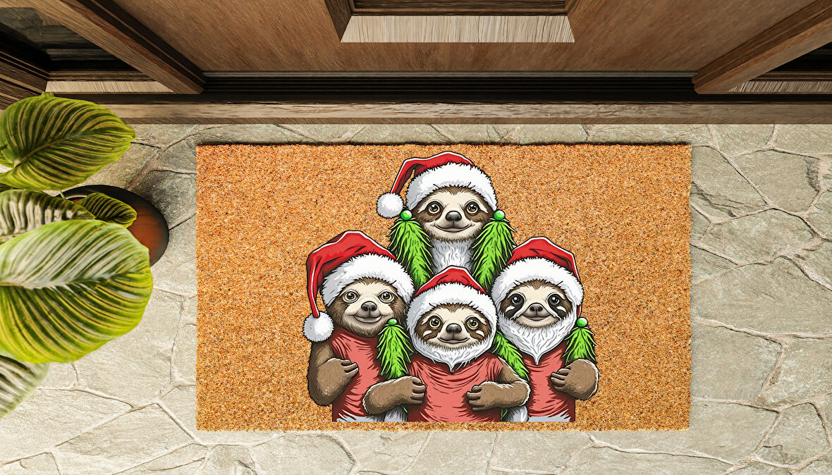 Kapı Önü Paspası Yeni Yıl 2025 Özel Tasarım Koko Model 203